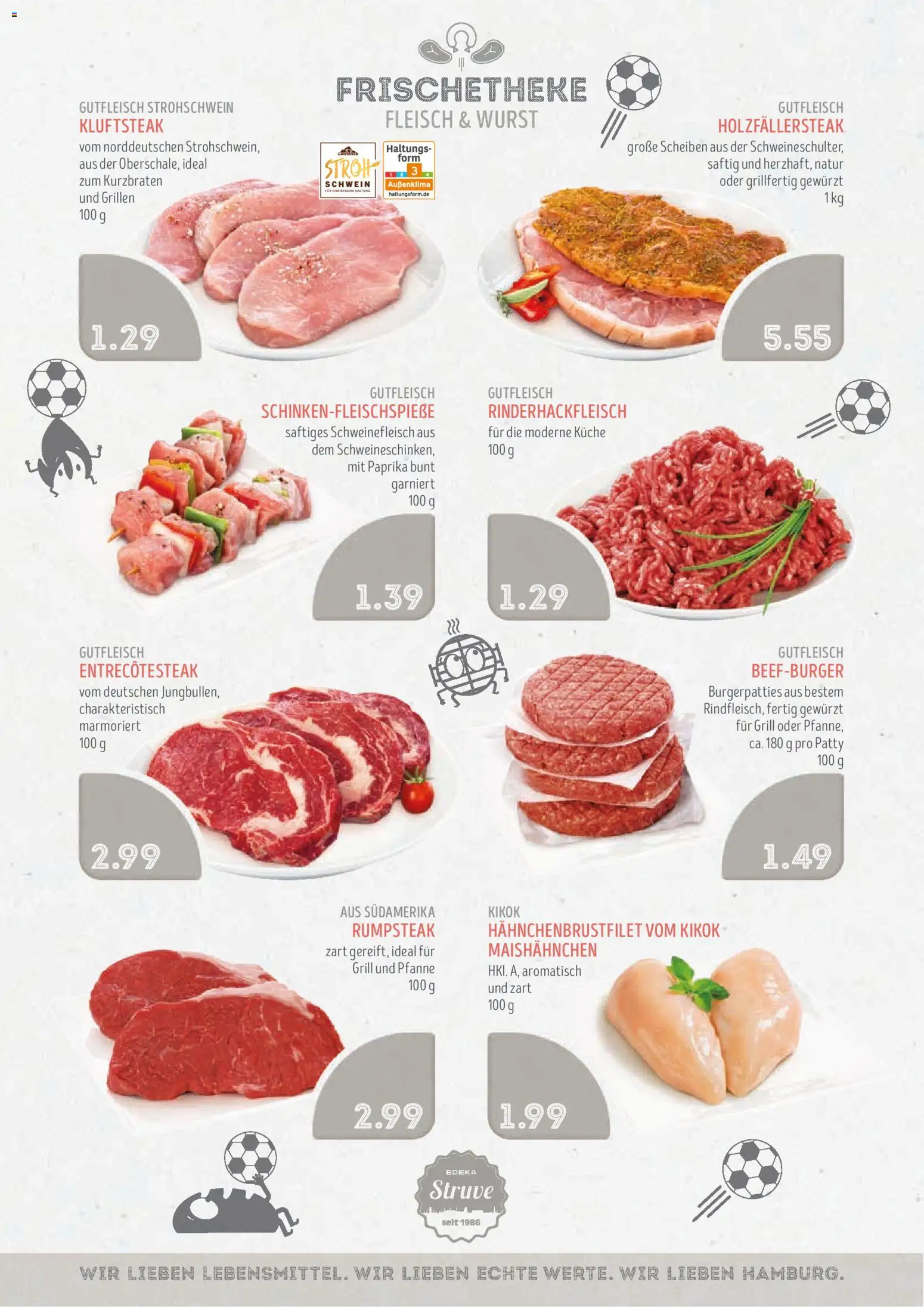 Edeka Struve Prospekt – gültig ab 06.07.2026 | Seite: 4 | Produkte: Grill, Küche, Wurst, Fleisch