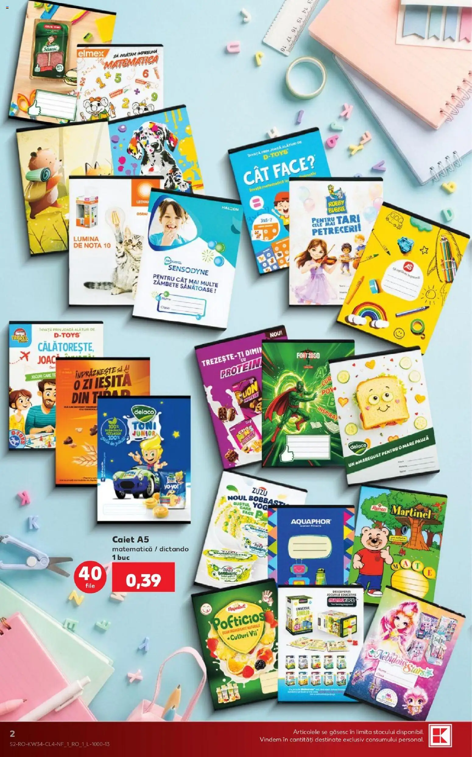 Noul catalog Kaufland – valabil de la 19.08.2026 | Pagină: 2 | Produse: Lumină, Delaco, Zuzu