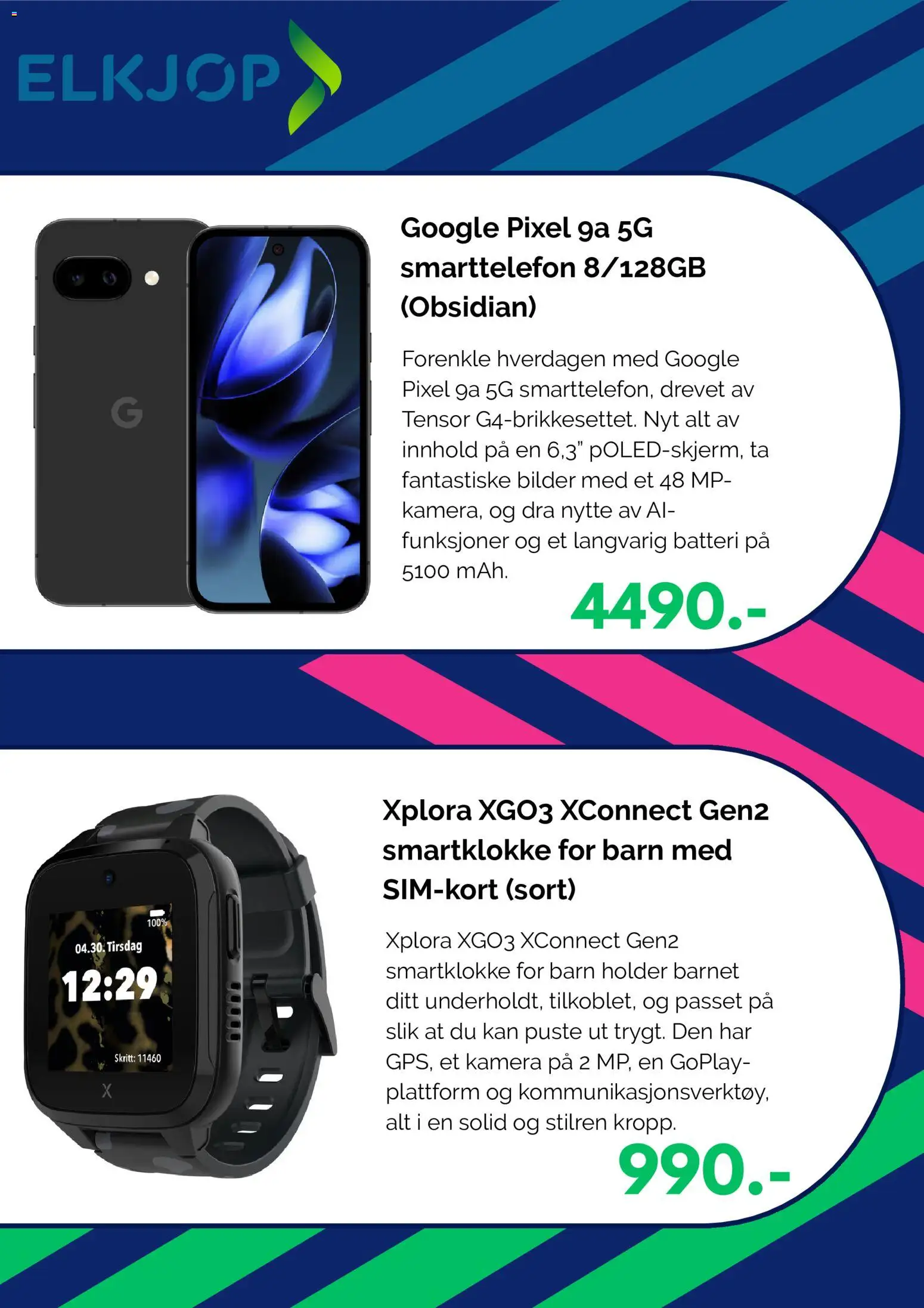 {H1} | Side: 5 | Produkter: Smarttelefon, Kamera, Smartklokke, Batteri