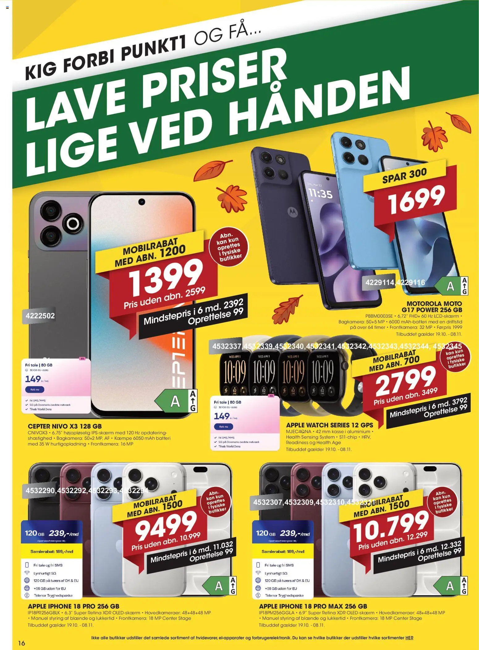 Punkt1 tilbudsavis – gyldig fra 19/10/2026 | Side: 16
