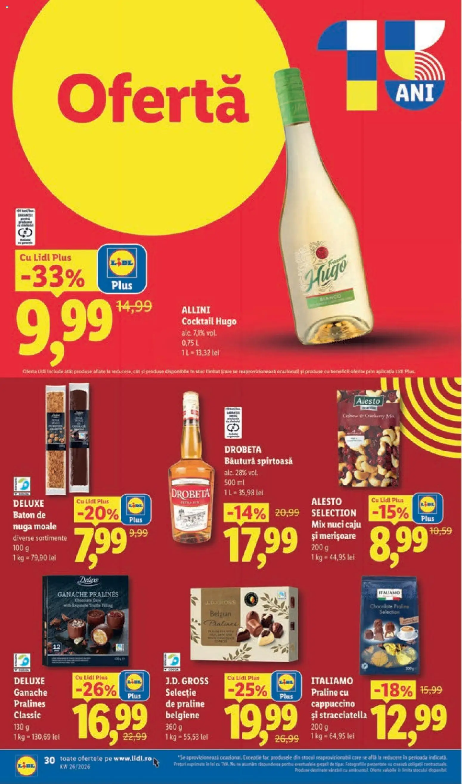 Noul catalog Lidl – valabil de la 22.06.2026 | Pagină: 30 | Produse: Praline, Caju, Kanca, Çocuk sutyeni