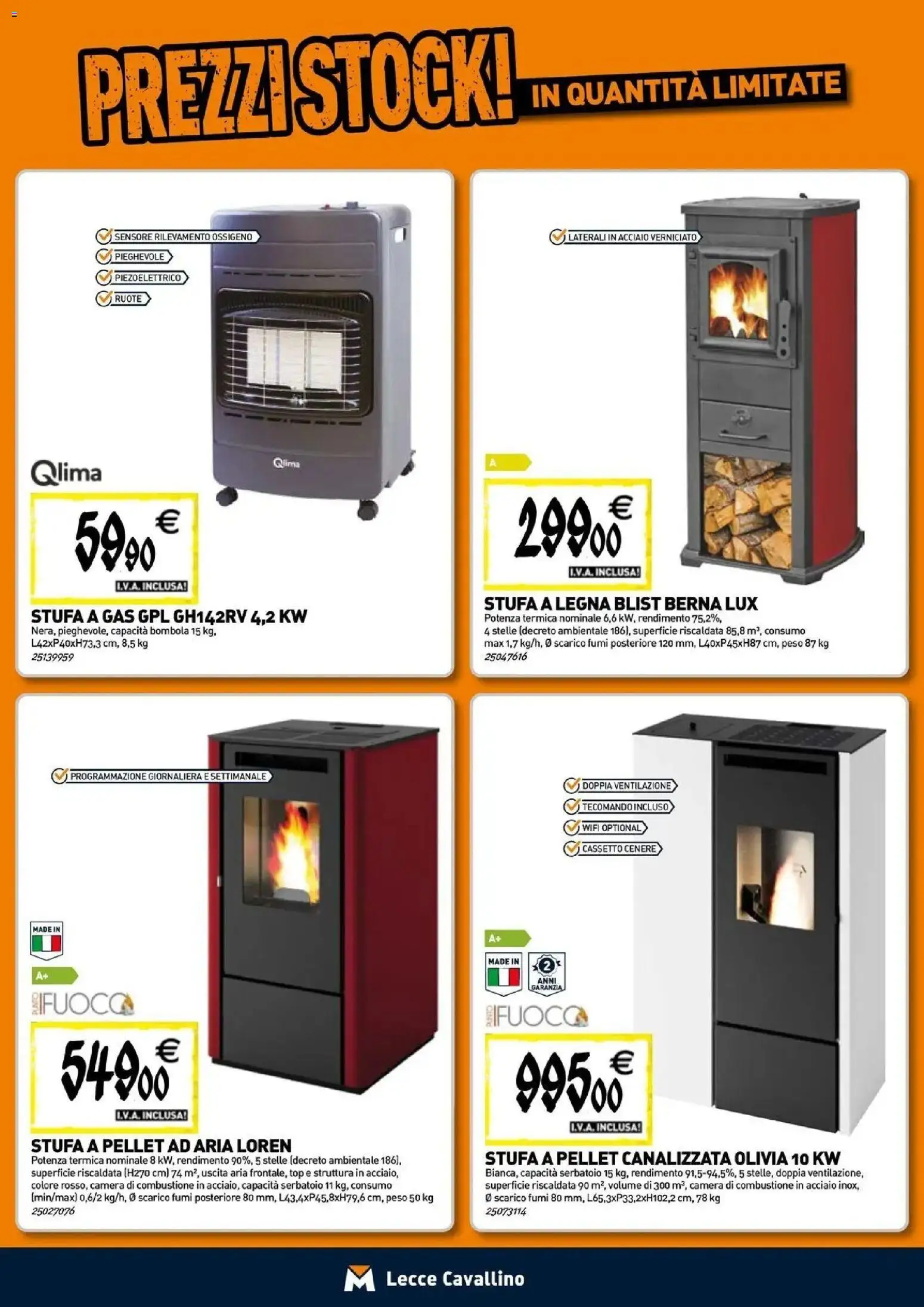 Nuovo TECNOMAT - Straordinari prezzi stock! dal 24/09/2026 > offerte anteprima 🛍️ | Pagina: 8 | Prodotti: Pellet, Stufa a legna, Stufa, Top