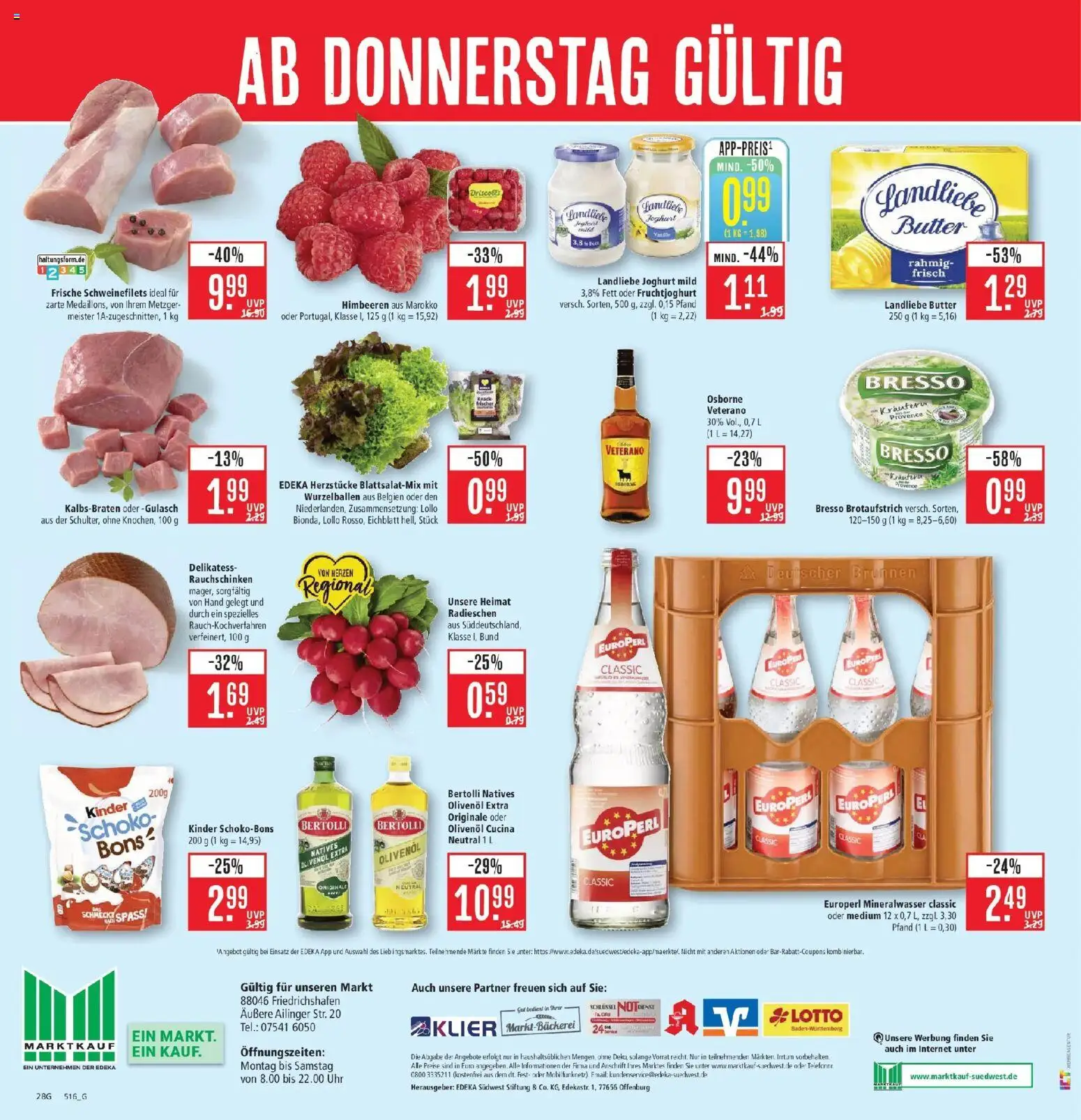 Marktkauf Prospekt Friedrichshafen (ab 19.10.2026) » Angebote online | Seite: 36 | Produkte: Himbeeren, Osborne, Butter, Gulasch