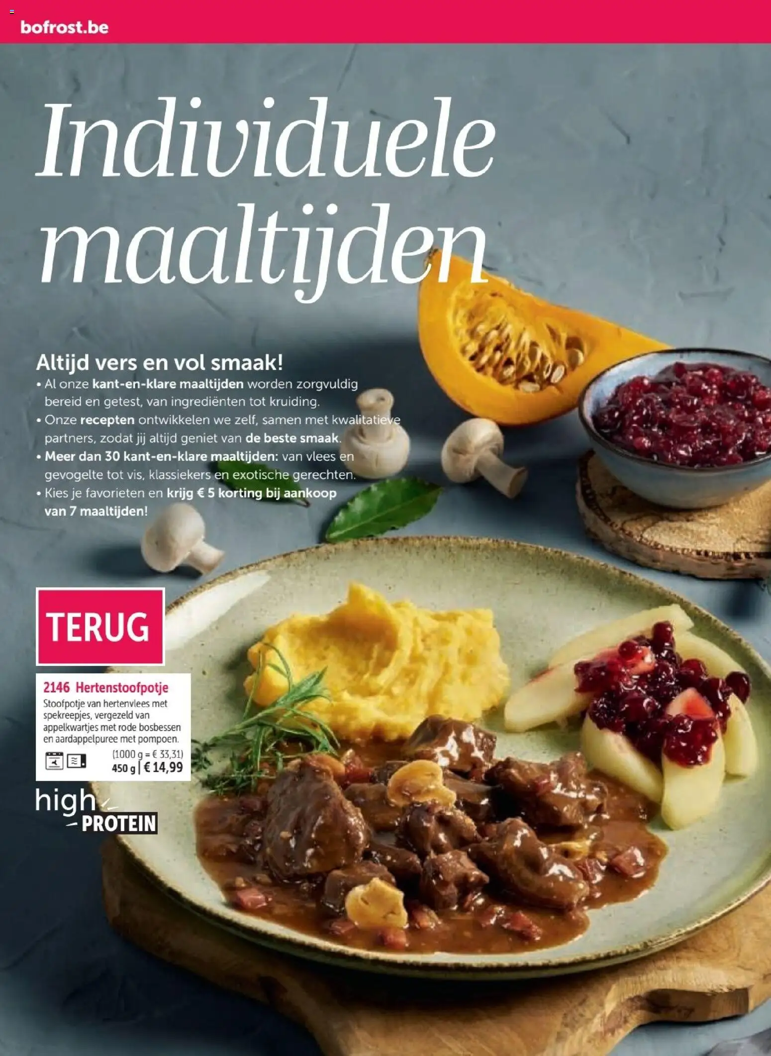 {H1} | Pagina: 100 | Producten: Vlees, Gevogelte, Bosbessen, Ingrediënten