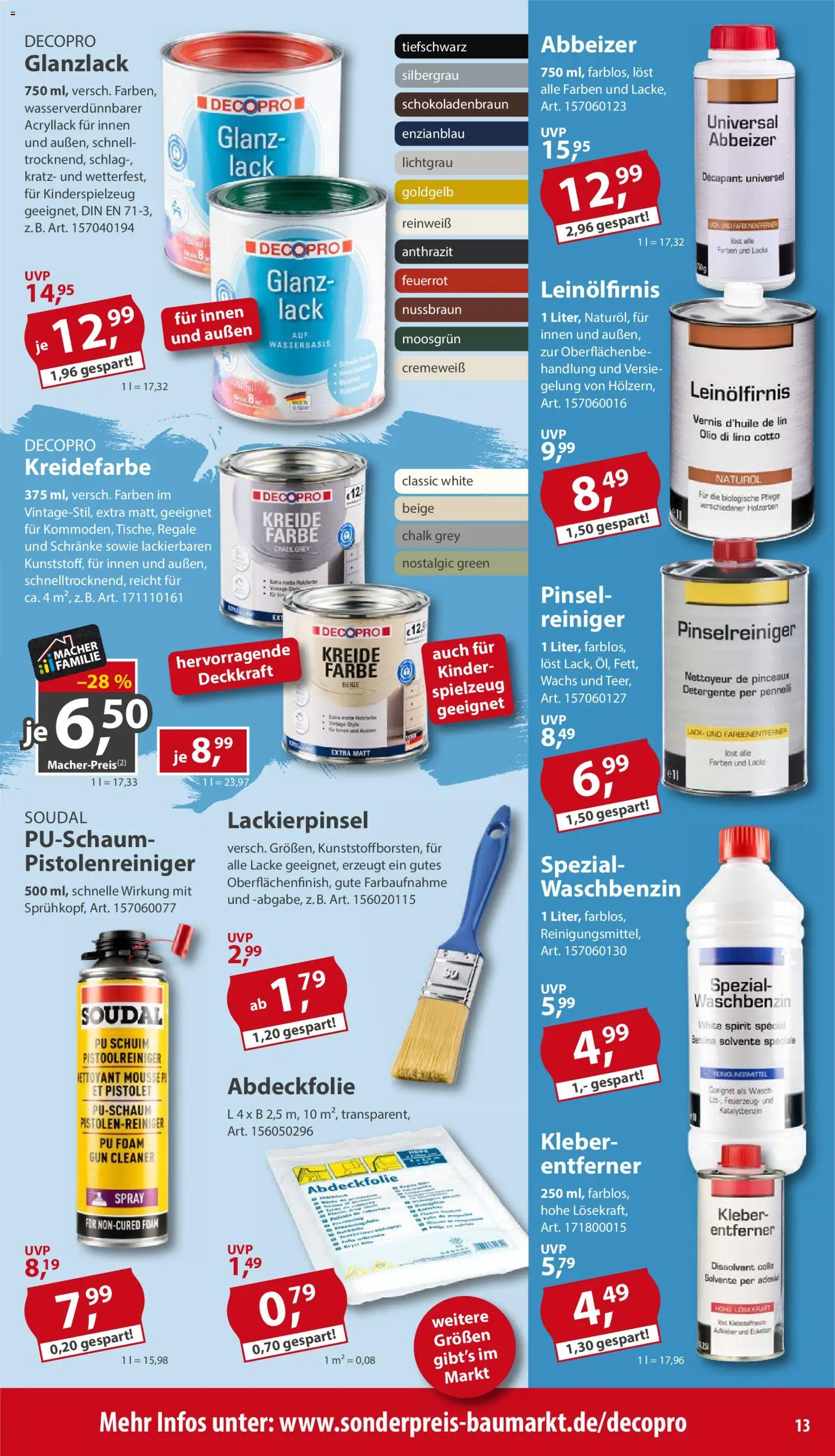 Sonderpreis Baumarkt Prospekt – gültig ab 26.09.2026 | Seite: 13 | Produkte: Pinsel