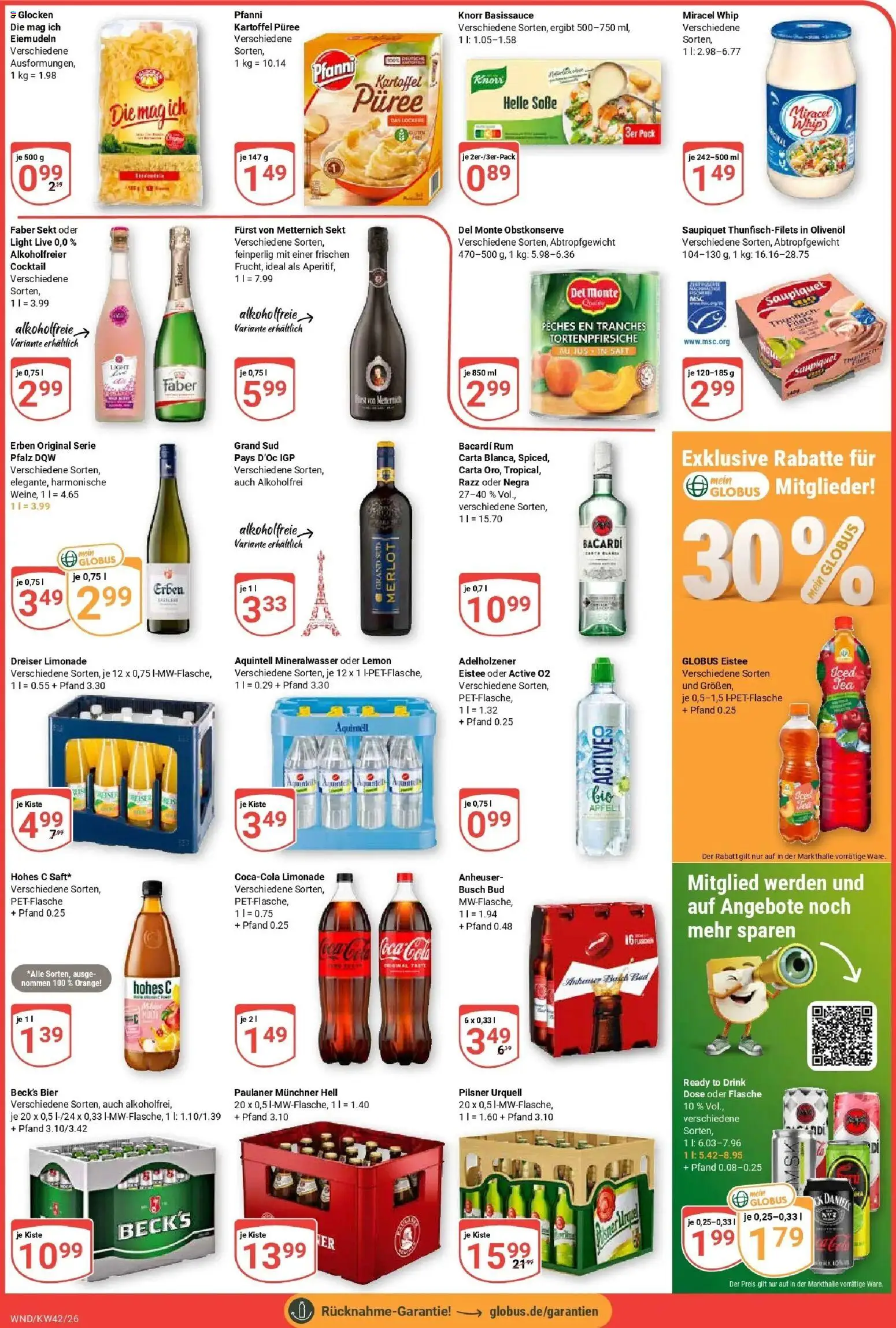 Globus Prospekt St. Wendel (ab 12.10.2026) » Angebote online | Seite: 5 | Produkte: Bacardi, Sekt, Rum, Grand sud