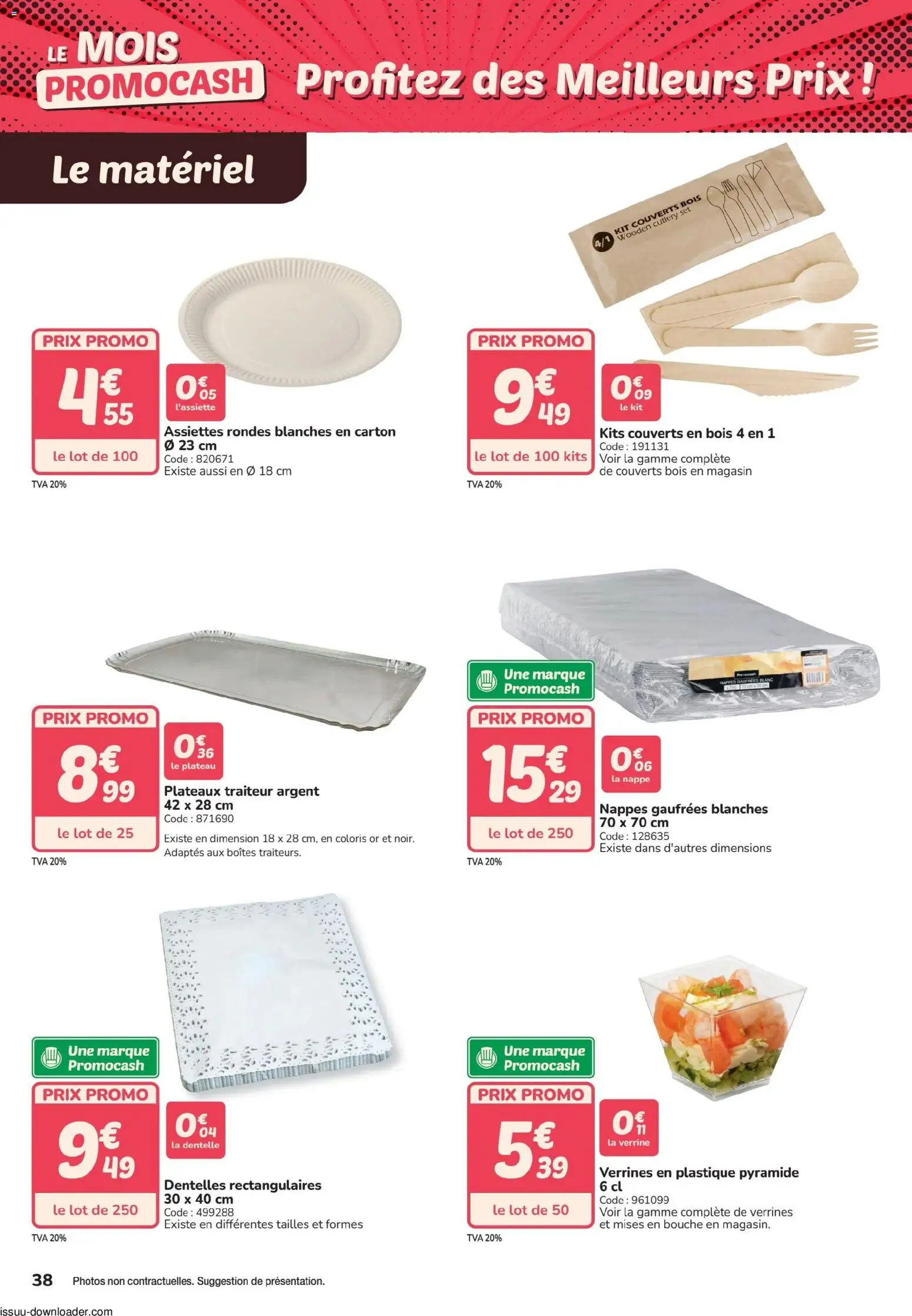 {H1} | Page: 38 | Produits: Plateau, Verrines, Nappe