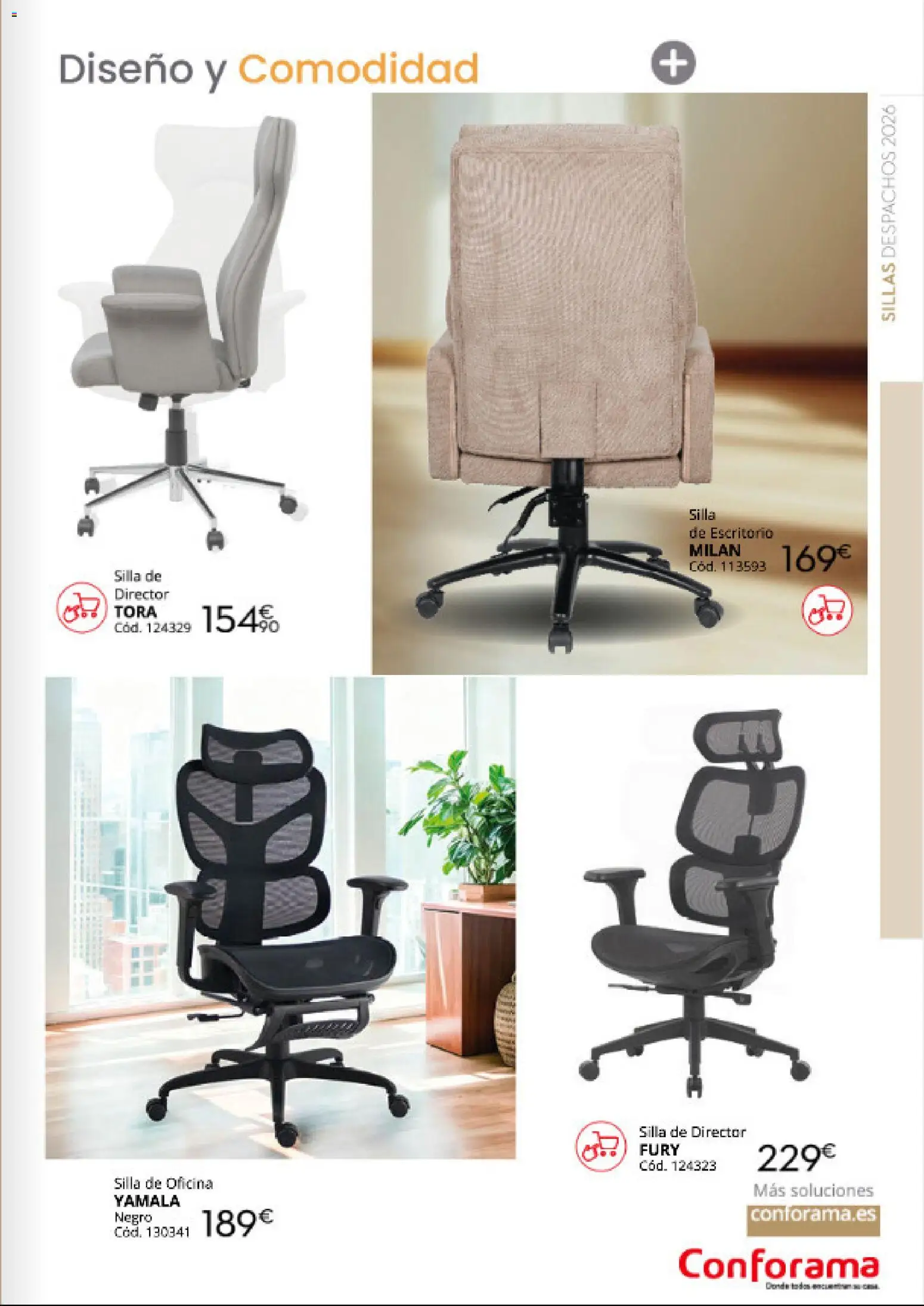 Conforama Despachos for all │ válido desde el 12/08/2026 | Página: 11 | Productos: Silla de oficina, Silla de escritorio, Silla