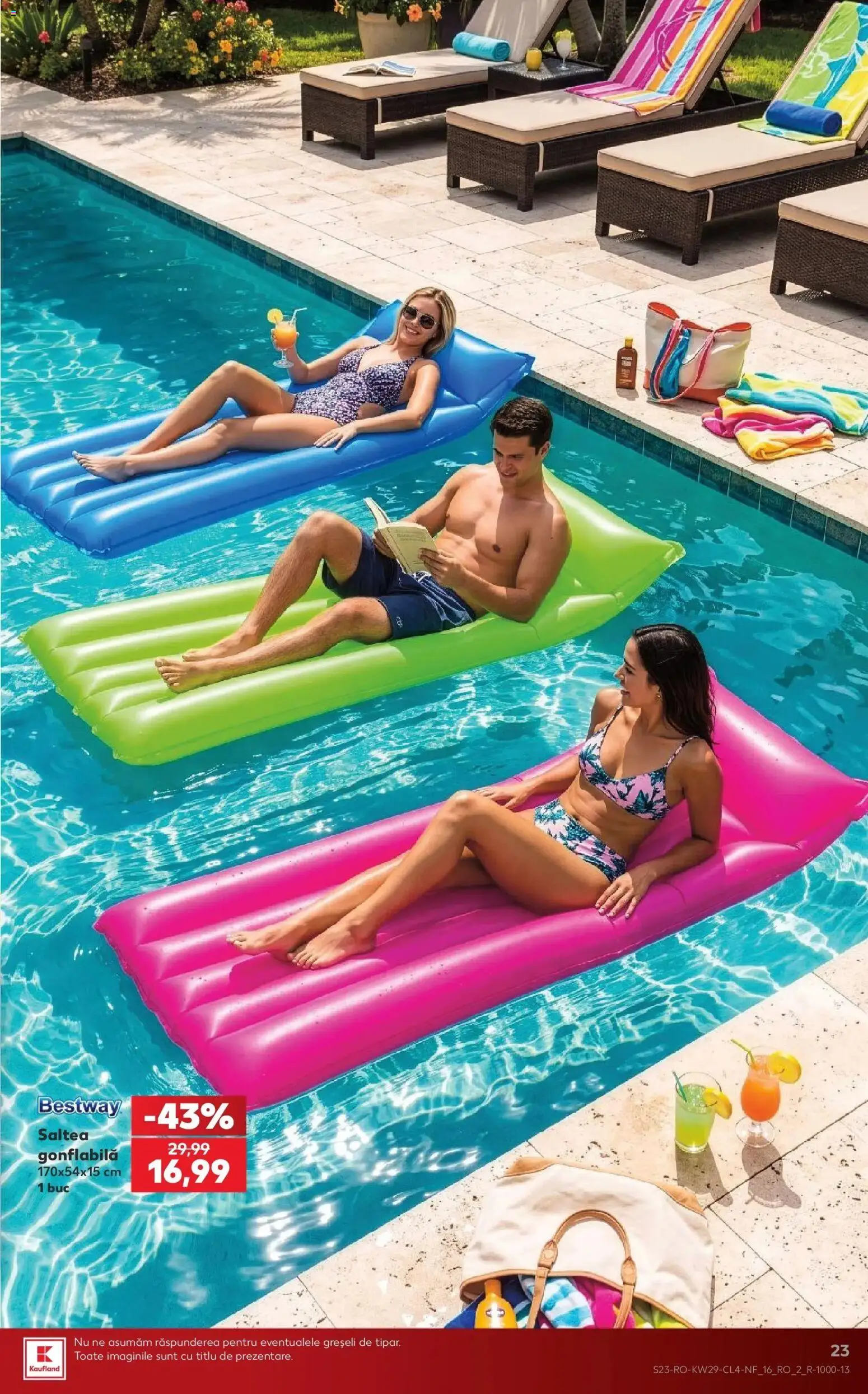 Noul catalog Kaufland – valabil de la 15.07.2026 | Pagină: 23 | Produse: Saltea, Saltea gonflabilă