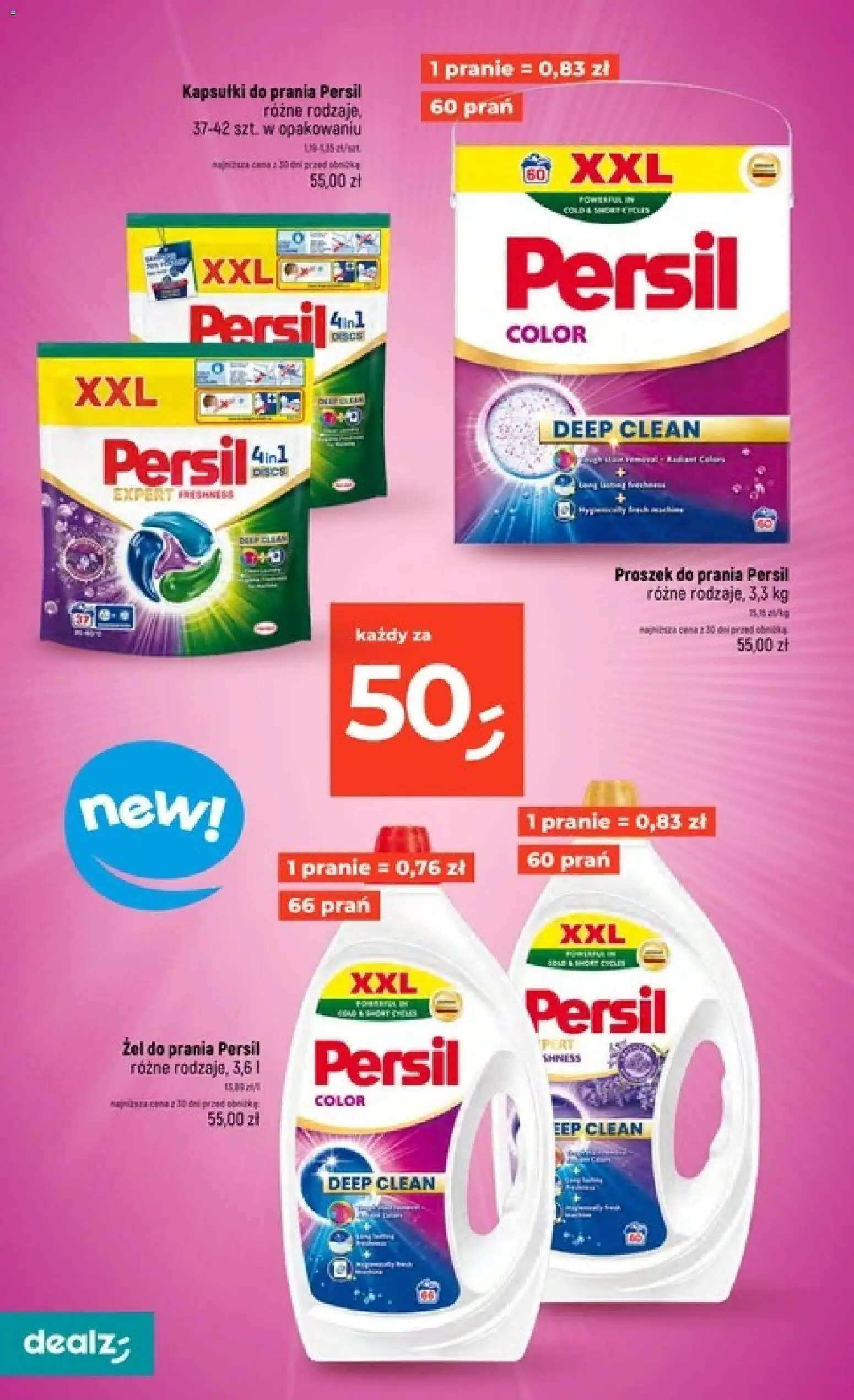 Dealz gazetka od 25.06.2026 | Strona: 24 | Produkty: Kapsułki do prania, Żel do prania persil, Proszek do prania, Proszek do prania Persil