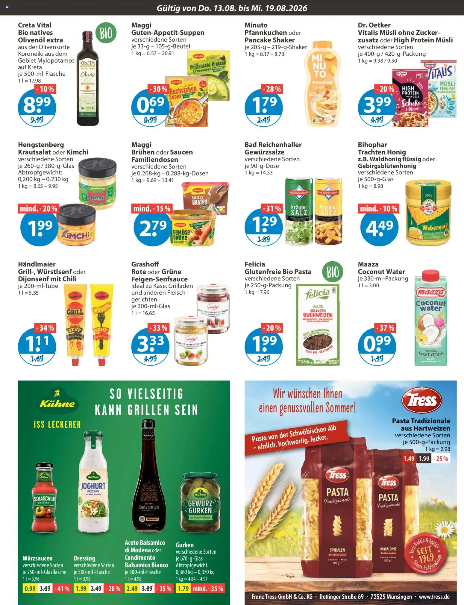 V-Markt Angebote – gültig ab 13.08.2026 | Seite: 7 | Produkte: Brühe, Nudeln, Fleisch, Feigen
