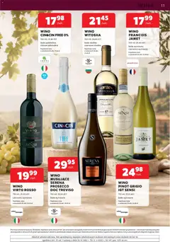 Pogląd oferty "Stokrotka gazetka - Oferta alkoholowa" - ważna od 11.06.2026 | Strona: 11 | Produkty: Stokrotka, Wino, Alkohol, Prosecco