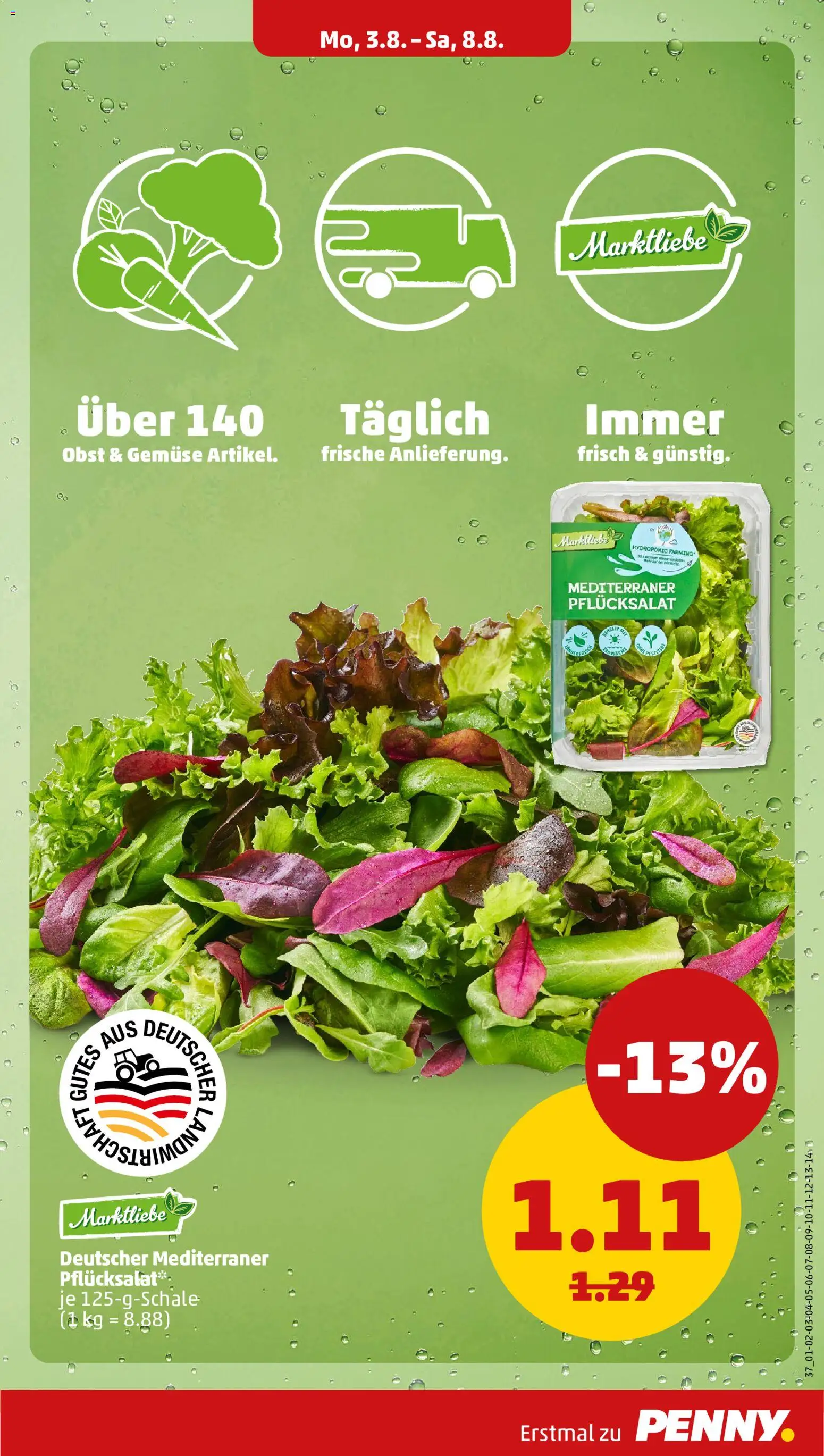 Penny Prospekt – gültig ab 03.08.2026 | Seite: 7 | Produkte: Gemüse, Obst