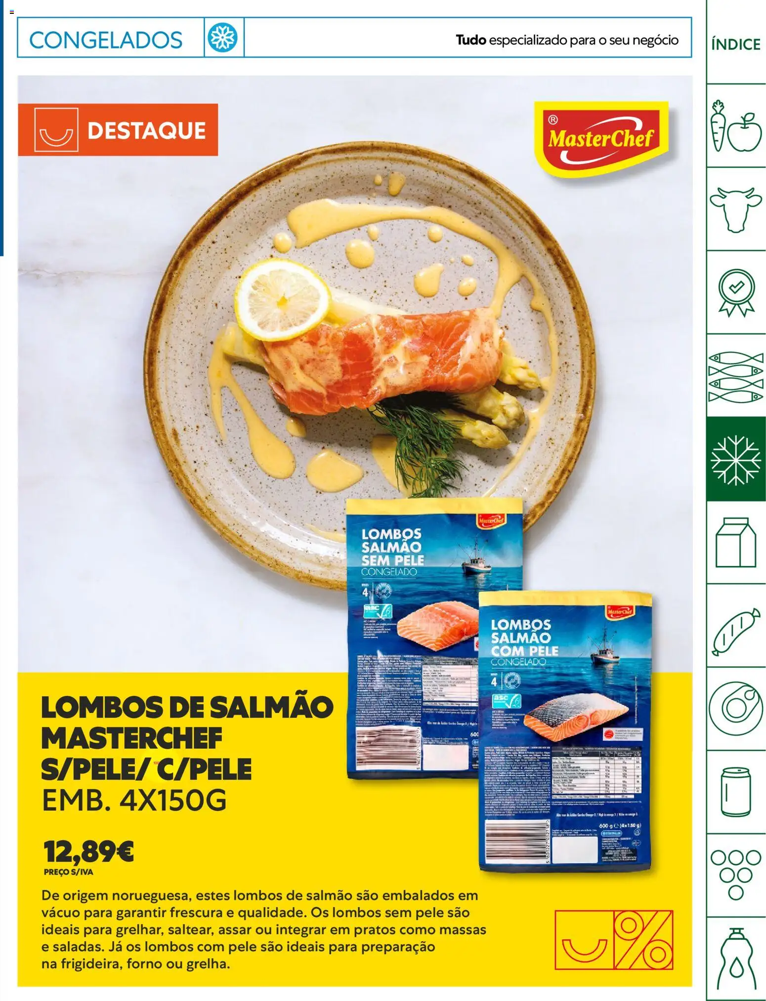 Recheio Horeca │ válido de 18/08/2026 | Página: 9 | Produtos: Forno, Pratos, Salmão, Chá