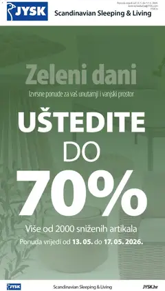 JYSK Katalog - Pregled kataloga iz trgovine JYSK, vrijedi od 13.05.2026