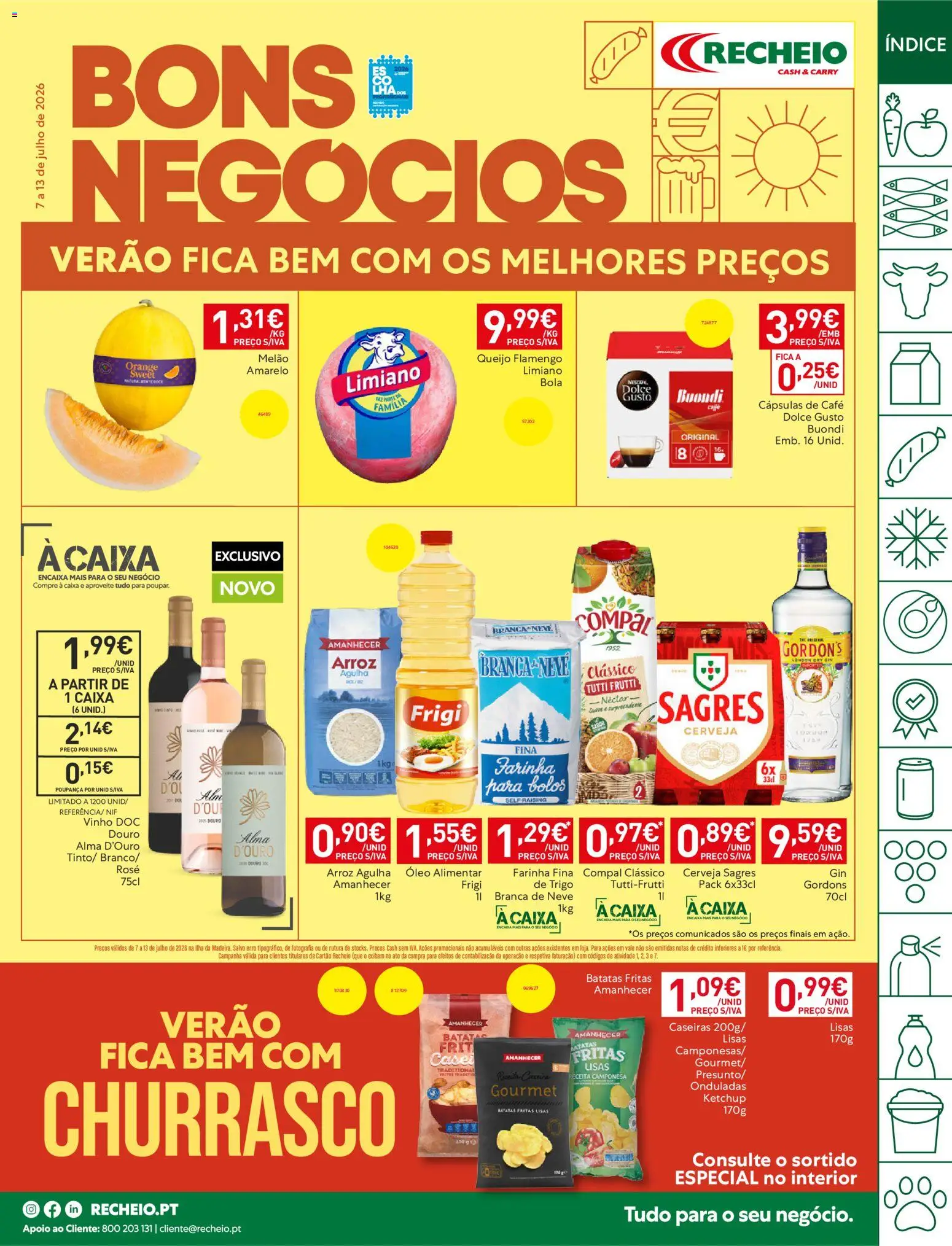 Recheio folheto Madeira │ válido de 07/07/2026 | Página: 1 | Produtos: Óleo, Arroz, Dolce gusto, Batatas fritas