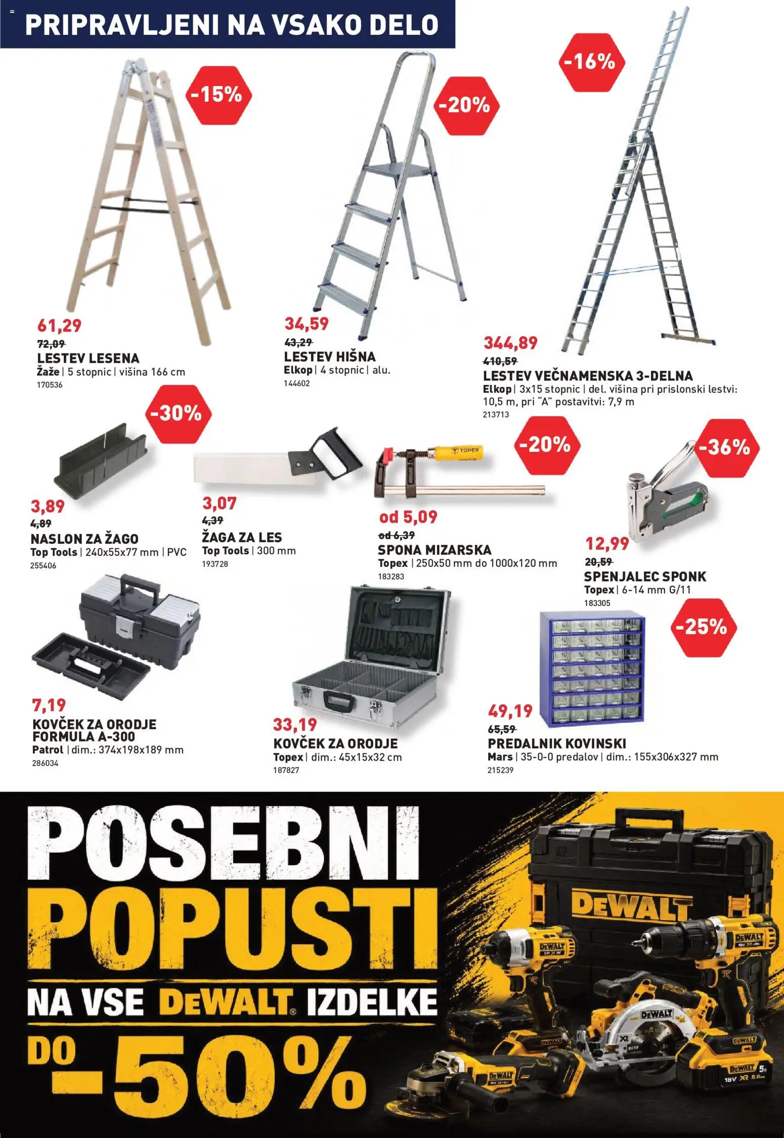 Novi Inpos katalog ponudbe – veljaven od 04.06.2026 | Stran: 23 | Izdelki: Predalnik, Orodje, Kovcek