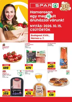 Spar akciós újság Budapest - amely érvényes a következő dátumtól: 2026.10.15.