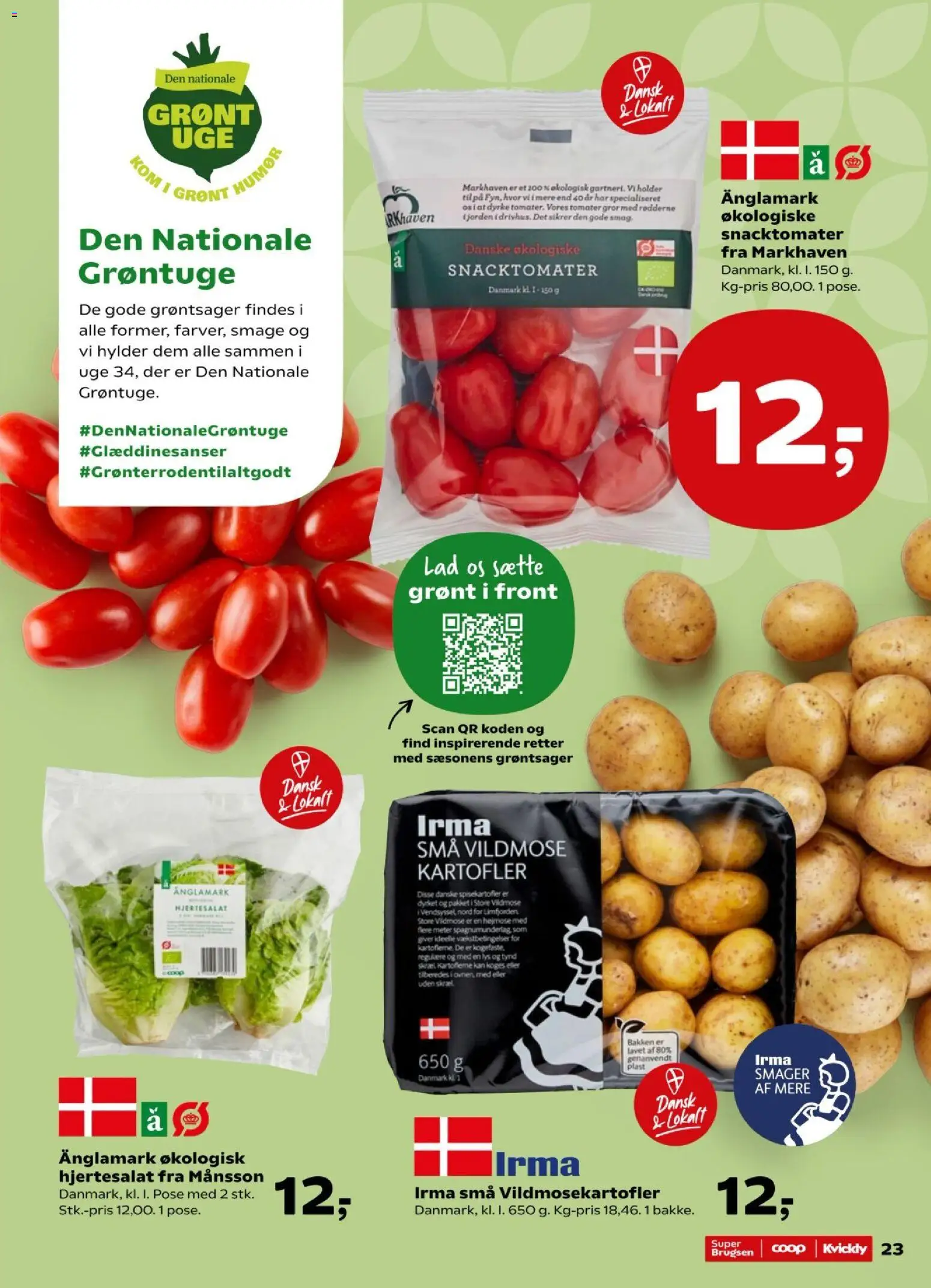 Kvickly tilbudsavis – gyldig fra 14/08/2026 | Side: 26 | Produkter: Tomater, Salat, Kartofler, Søm