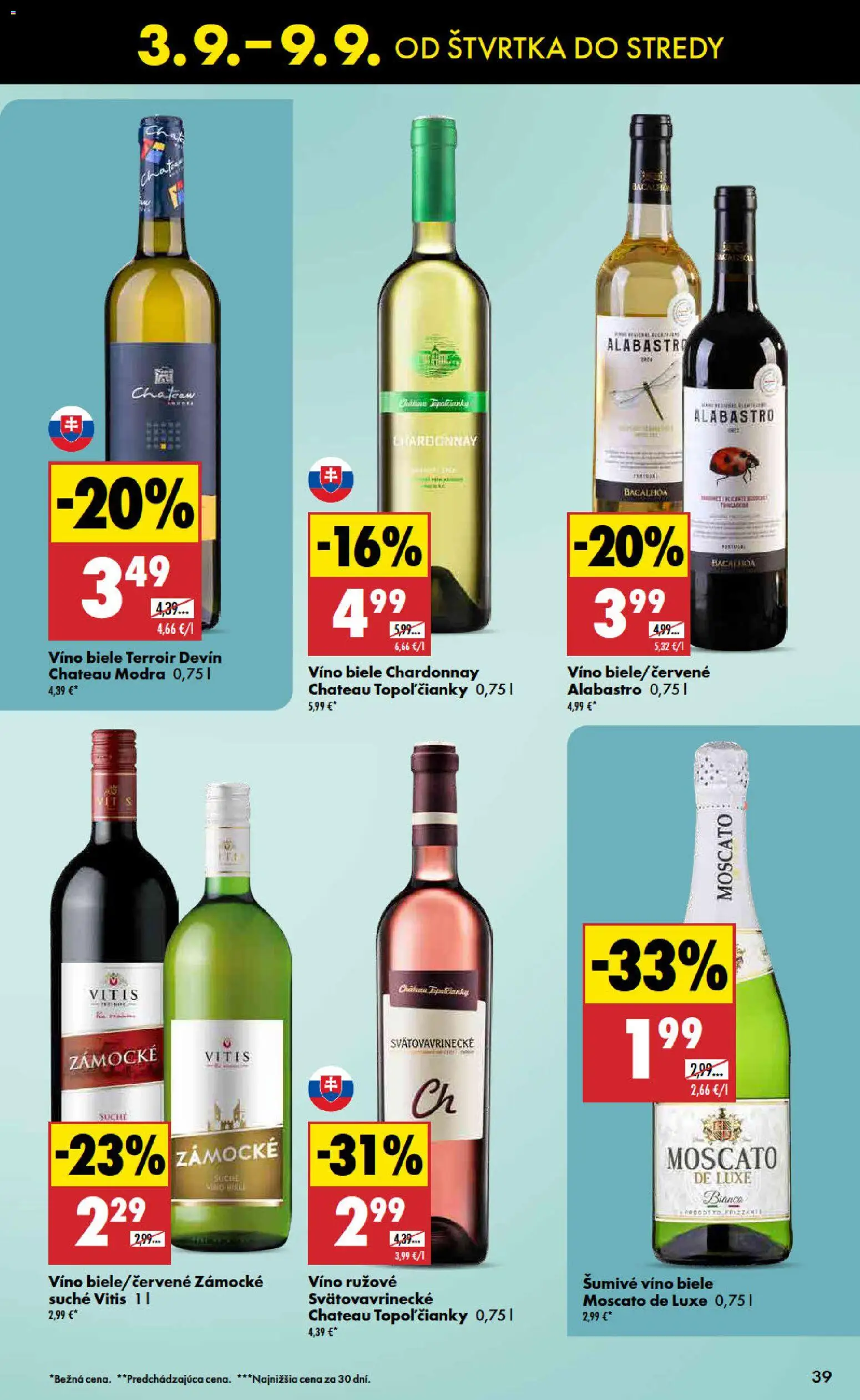 Nové Biedronka akcie – leták je platný od 03.09.2026 | Strana: 39 | Produkty: Víno, Šumivé víno