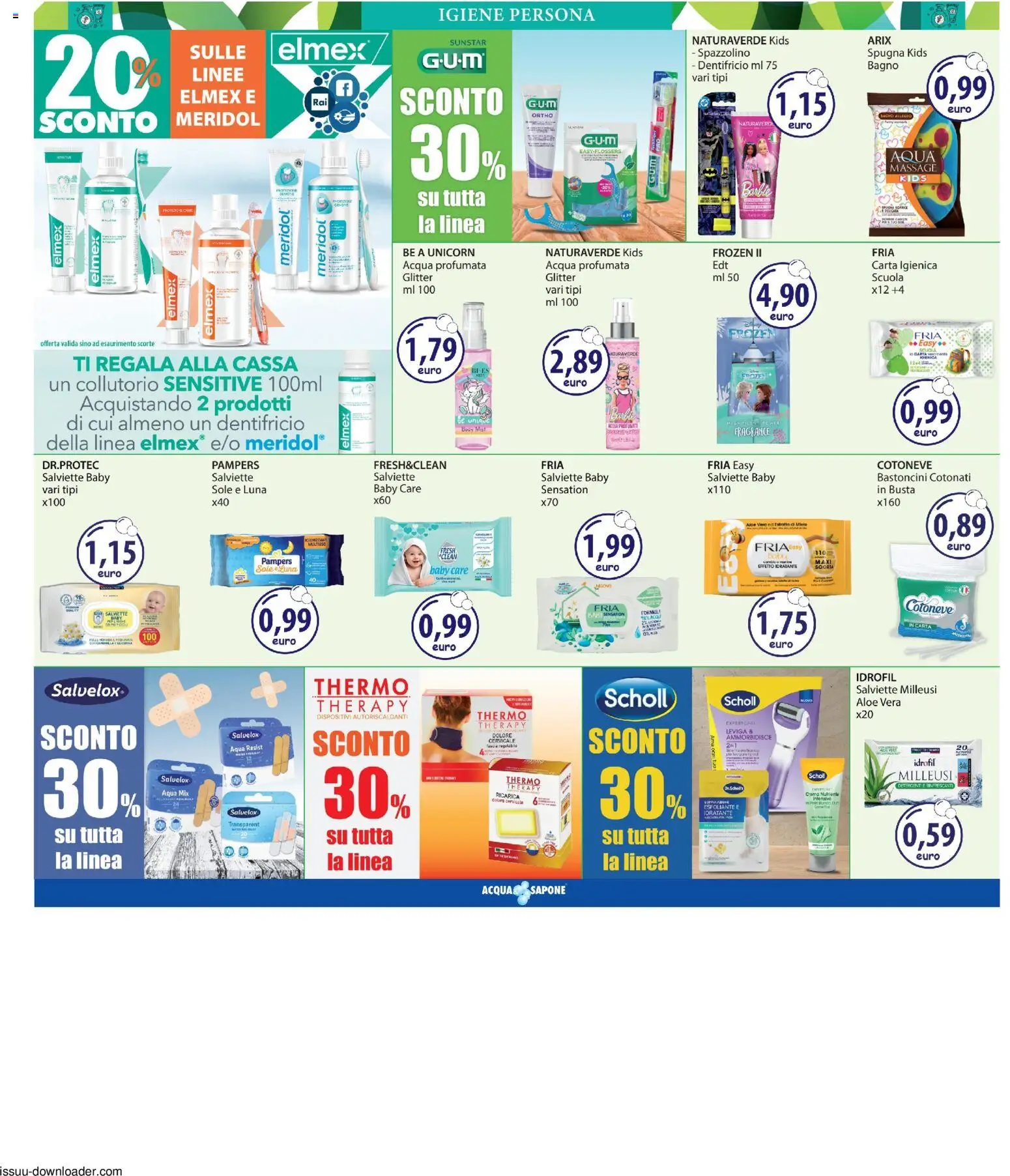 Volantino Acqua e Sapone del 07.05.2026 | Pagina: 8 | Prodotti: Carta igienica, Dentifricio, Collutorio, Pampers