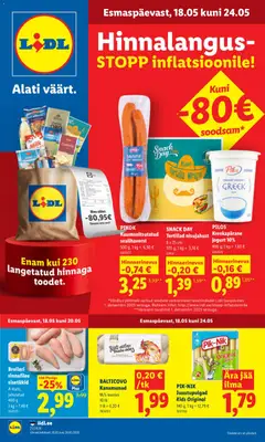 Lidl kliendilehe eelvaade alates 18.05.2026