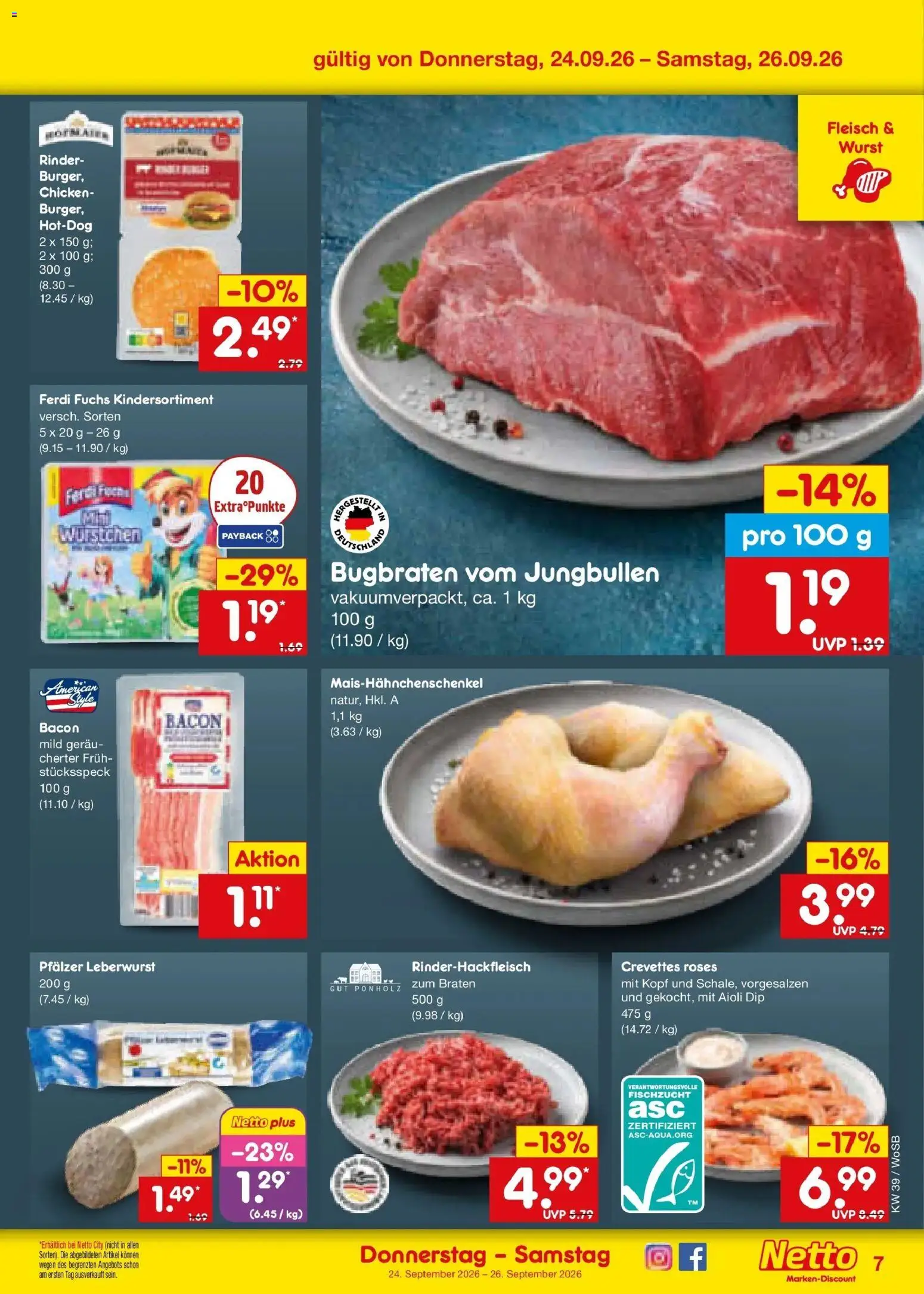Netto Marken-Discount Prospekt Ludwigshafen-Edigheim – gültig ab 21.09.2026 | Seite: 49 | Produkte: Wurst, Fleisch