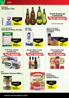 02.06.2026 tarihinden itibaren geçerli olan Onur Market kataloğu önizlemesi | Sayfa: 2