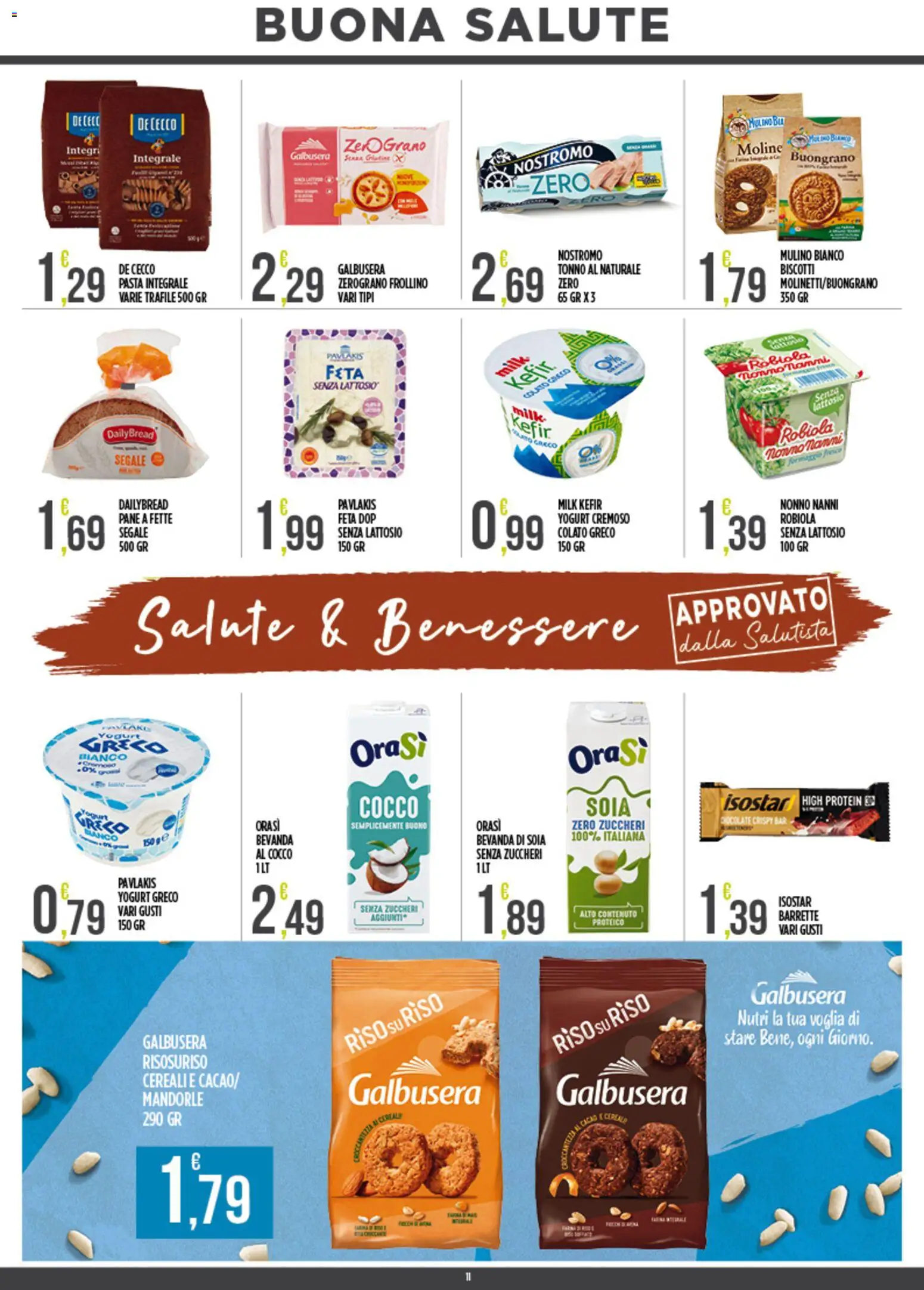 Volantino Euroesse del 01.06.2026 | Pagina: 11 | Prodotti: Cereali, Biscotti, Feta, Robiola