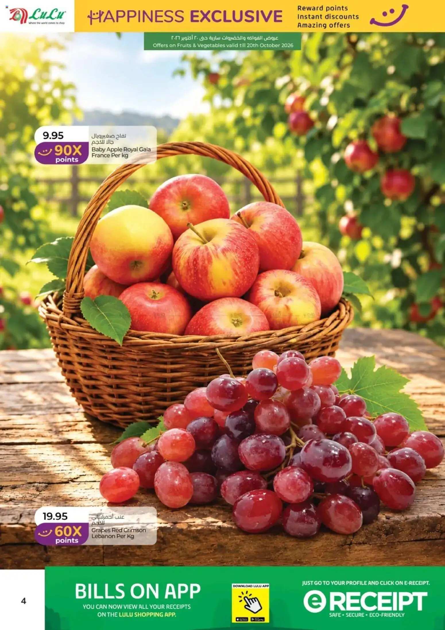 {H1} | Page: 4 | Products: Apple, Vegetables, Grapes