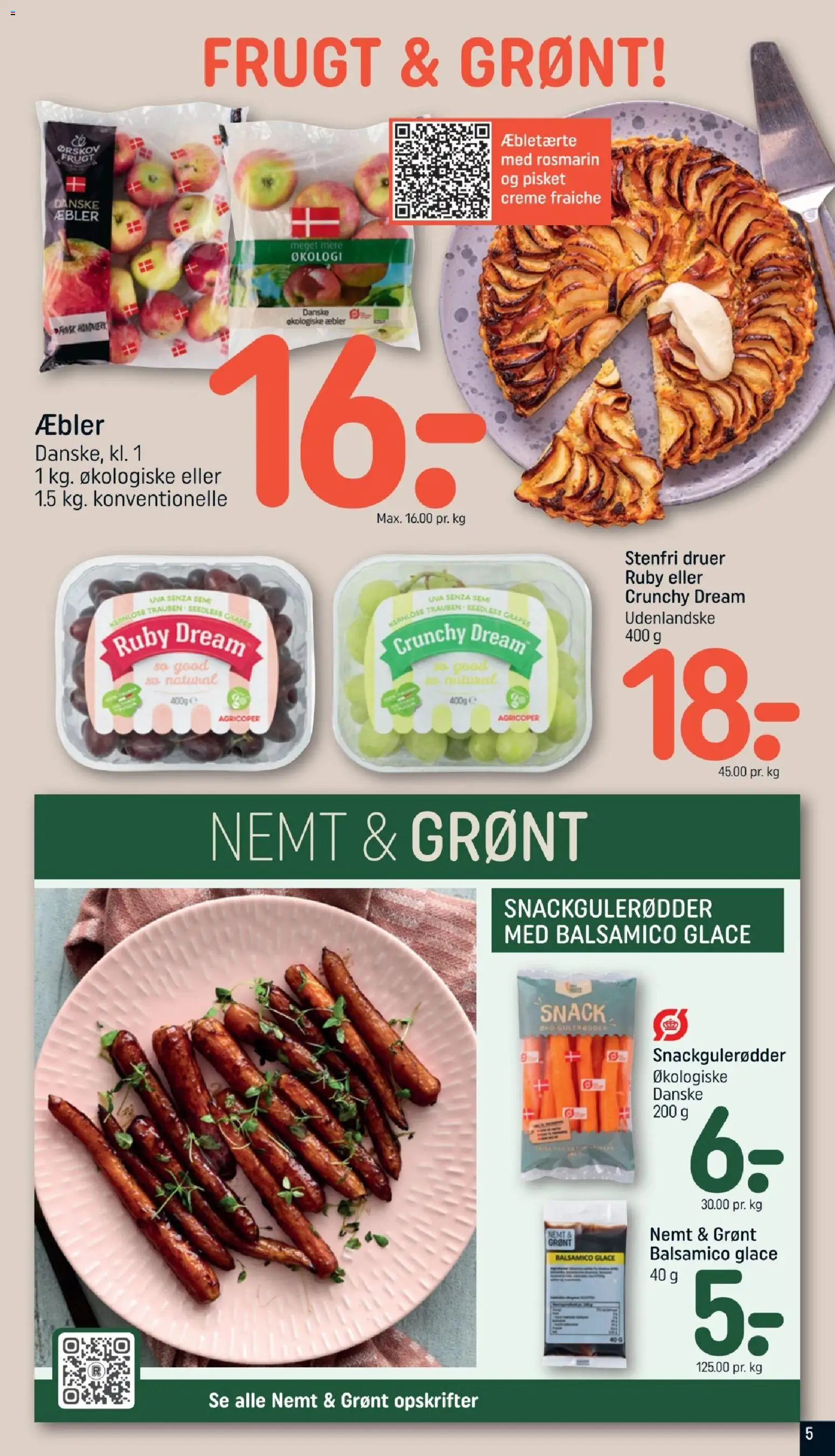 Rema 1000 tilbudsavis – gyldig fra 11/10/2026 | Side: 5 | Produkter: Creme, Creme fraiche, Druer, Balsamico