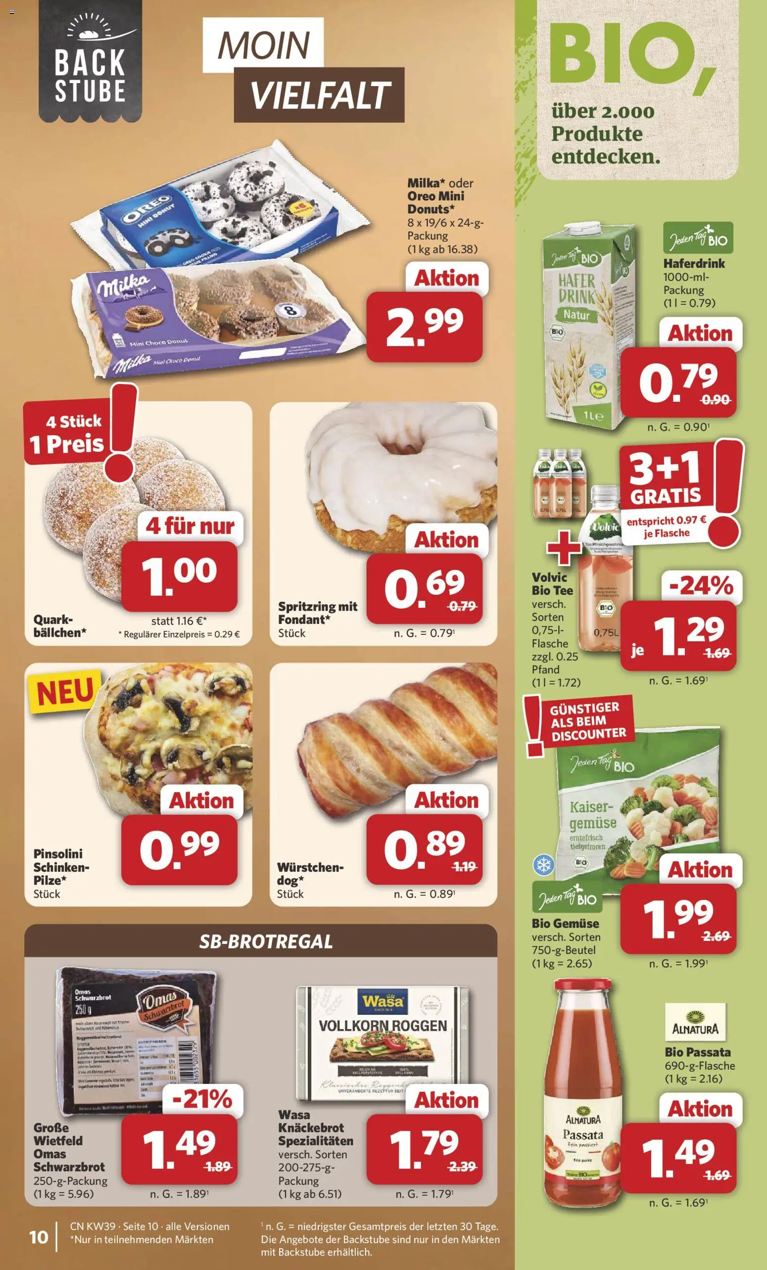 Combi Prospekt – gültig ab 21.09.2026 | Seite: 11 | Produkte: Quark, Milka, Schinken, Tee