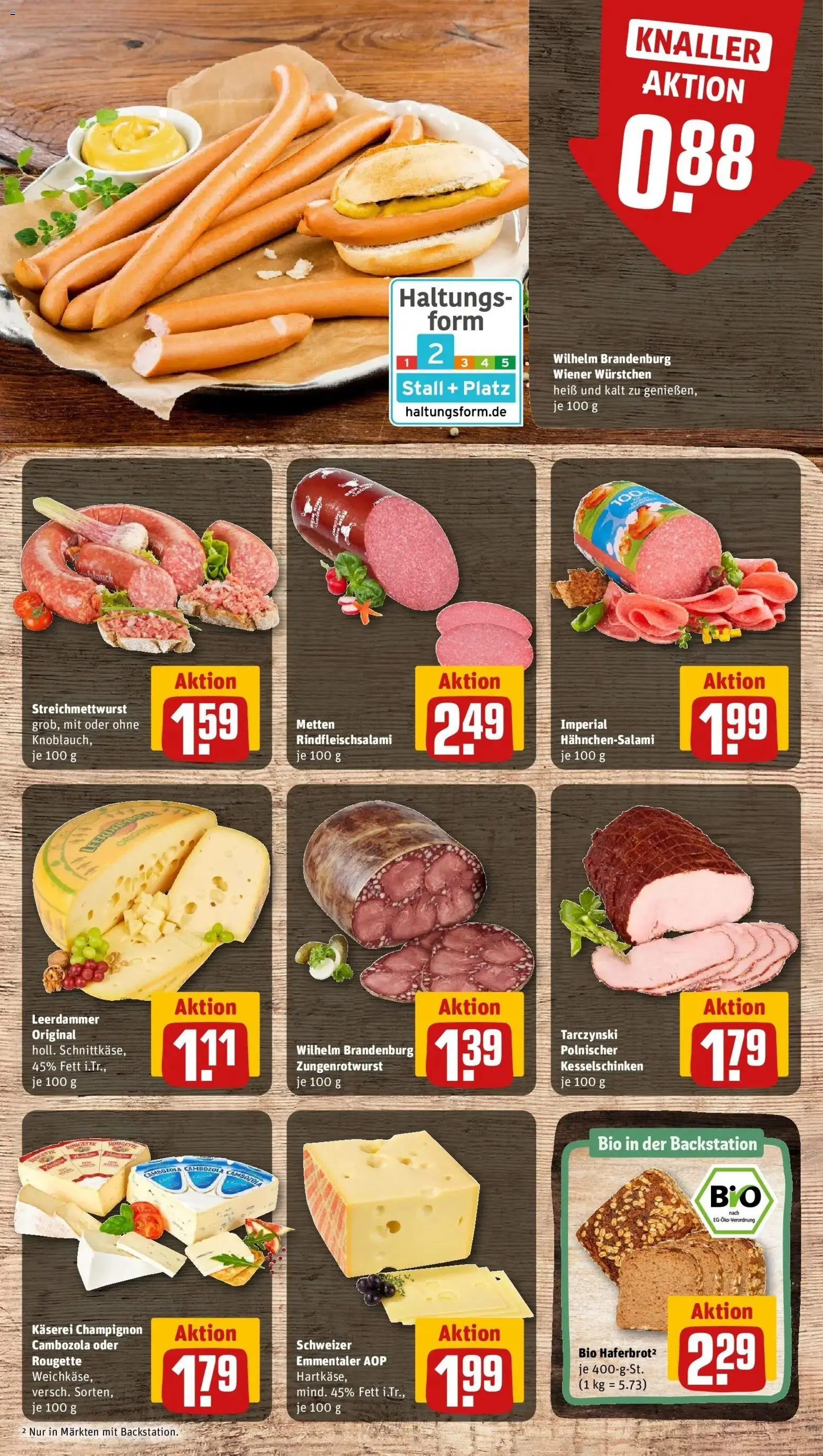 Rewe Prospekt Bad Orb	 – gültig ab 23.03.2026 | Seite: 11 | Produkte: Wiener wurstchen, Leerdammer, Salami