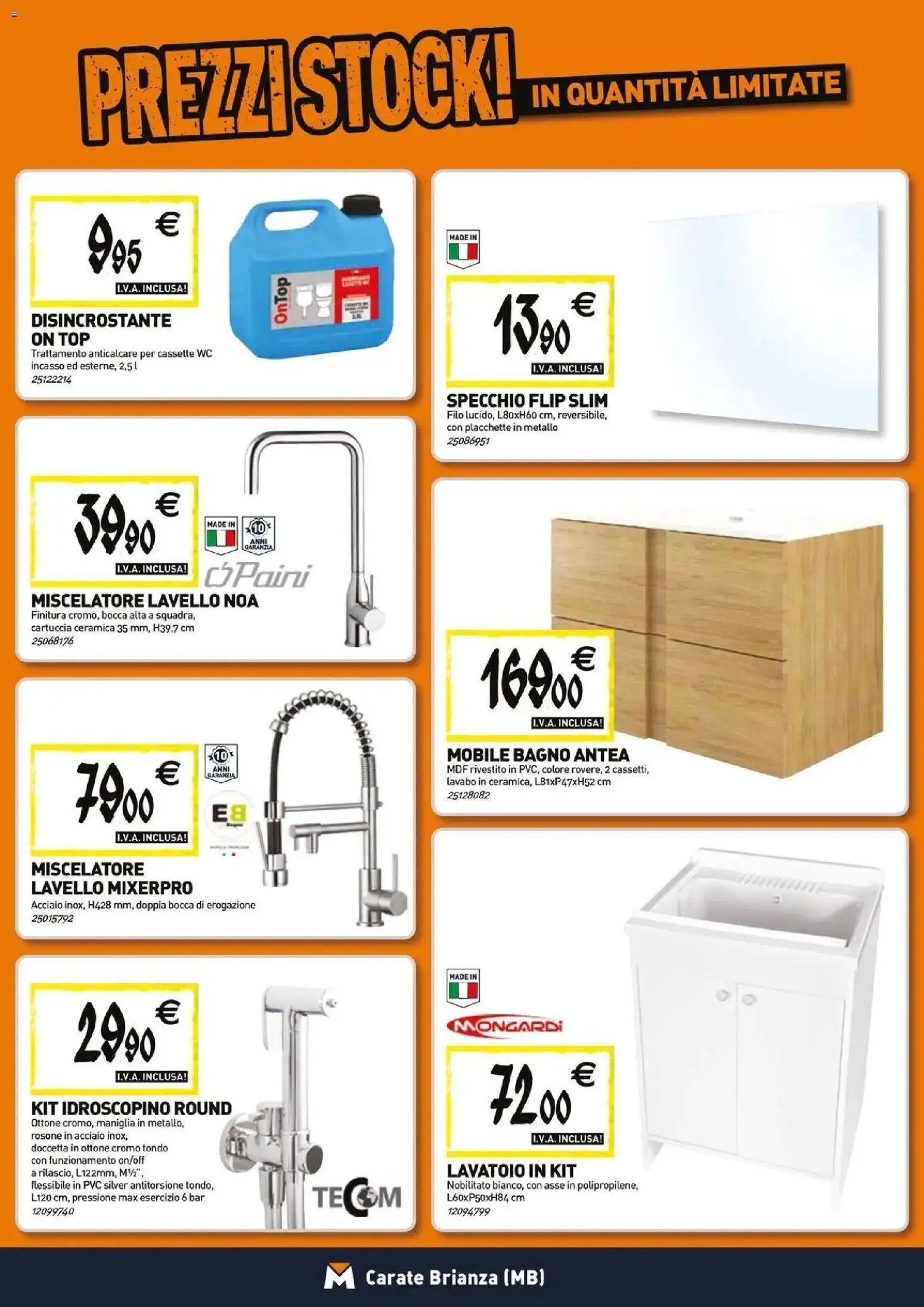 Volantino TECNOMAT del 26.03.2026 | Pagina: 5 | Prodotti: Mobile, Lavello, WC, Bagno