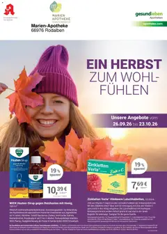 Angebote - Ihre Apotheke vor Ort: Jetzt alle Angebote auch online entdecken! ab 26.09.2026 gültig