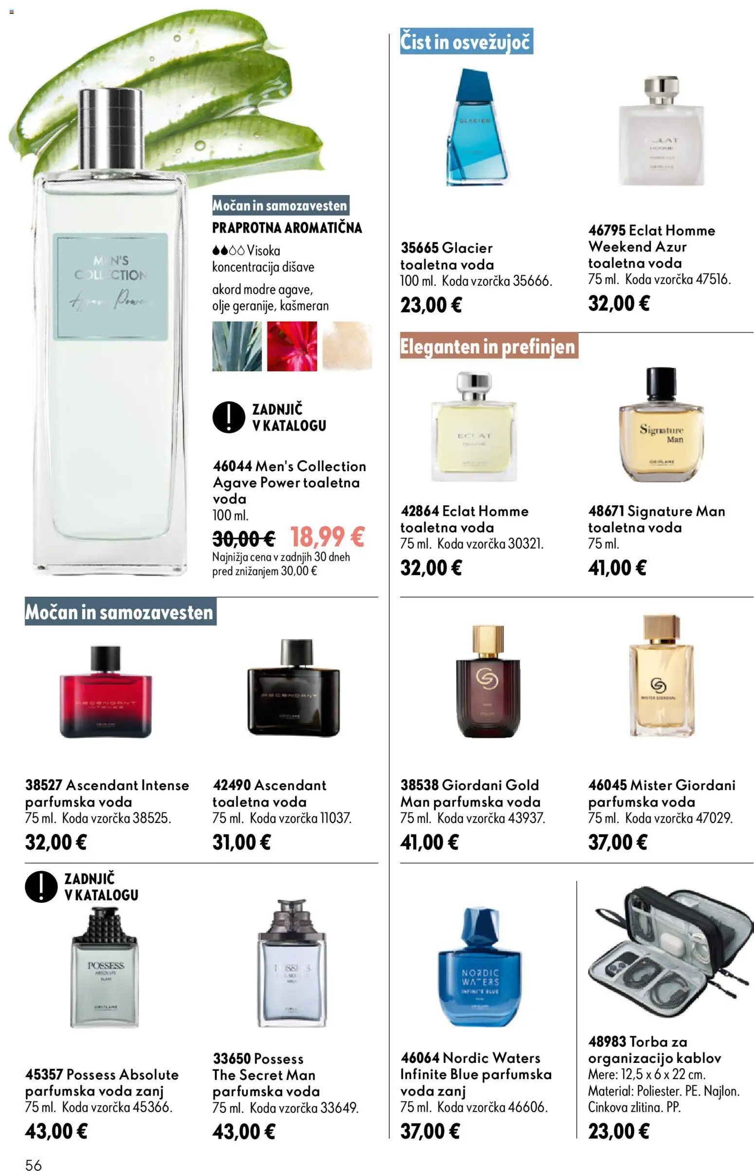 Novi Oriflame katalog ponudbe – veljaven od 16.09.2026 | Stran: 56 | Izdelki: Torba, Olje, Toaletna voda, Parfumska voda