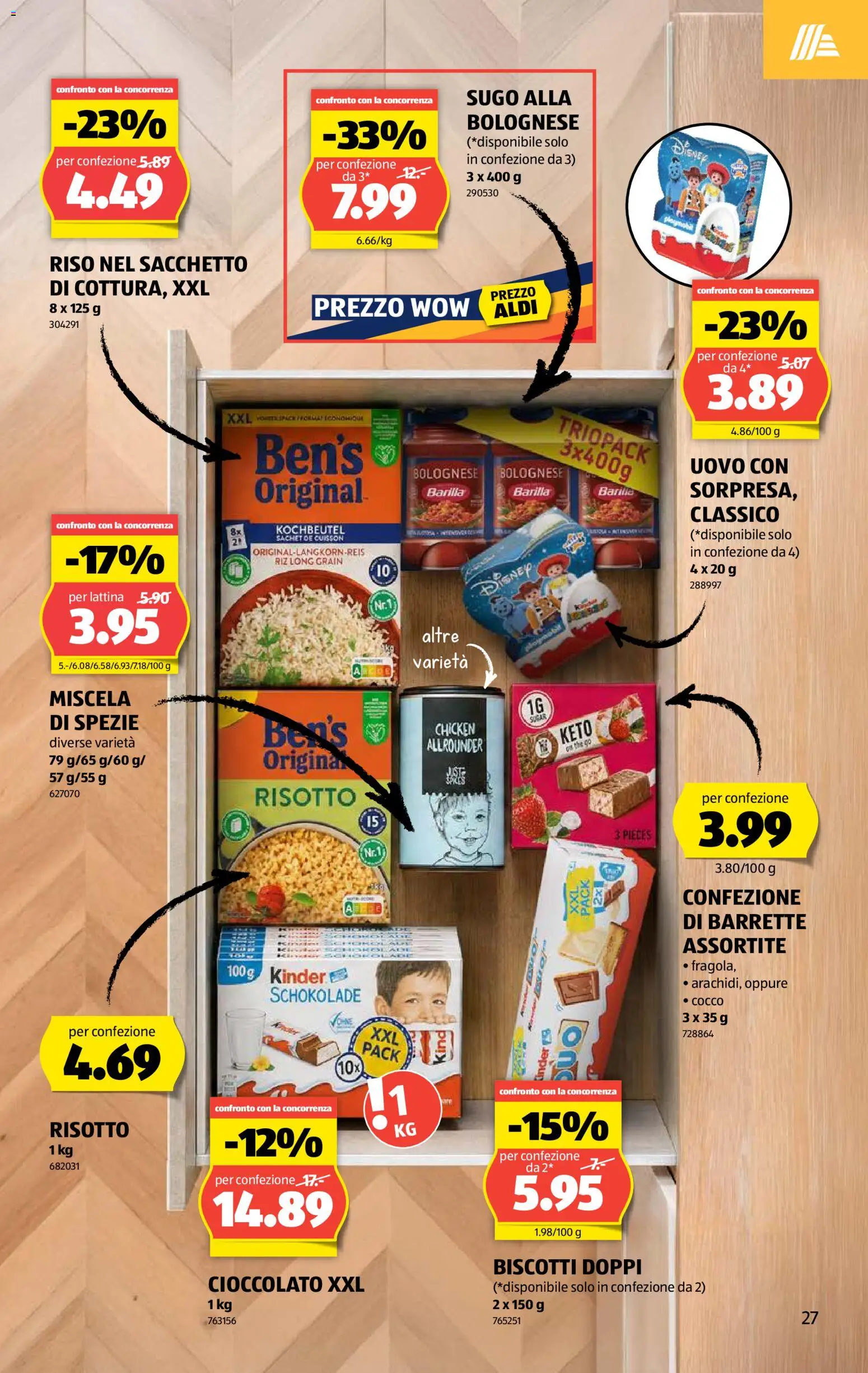 Aldi aktionen IT – gültig ab 23.07.2026 | Seite: 27 | Produkte: Barilla, Schokolade