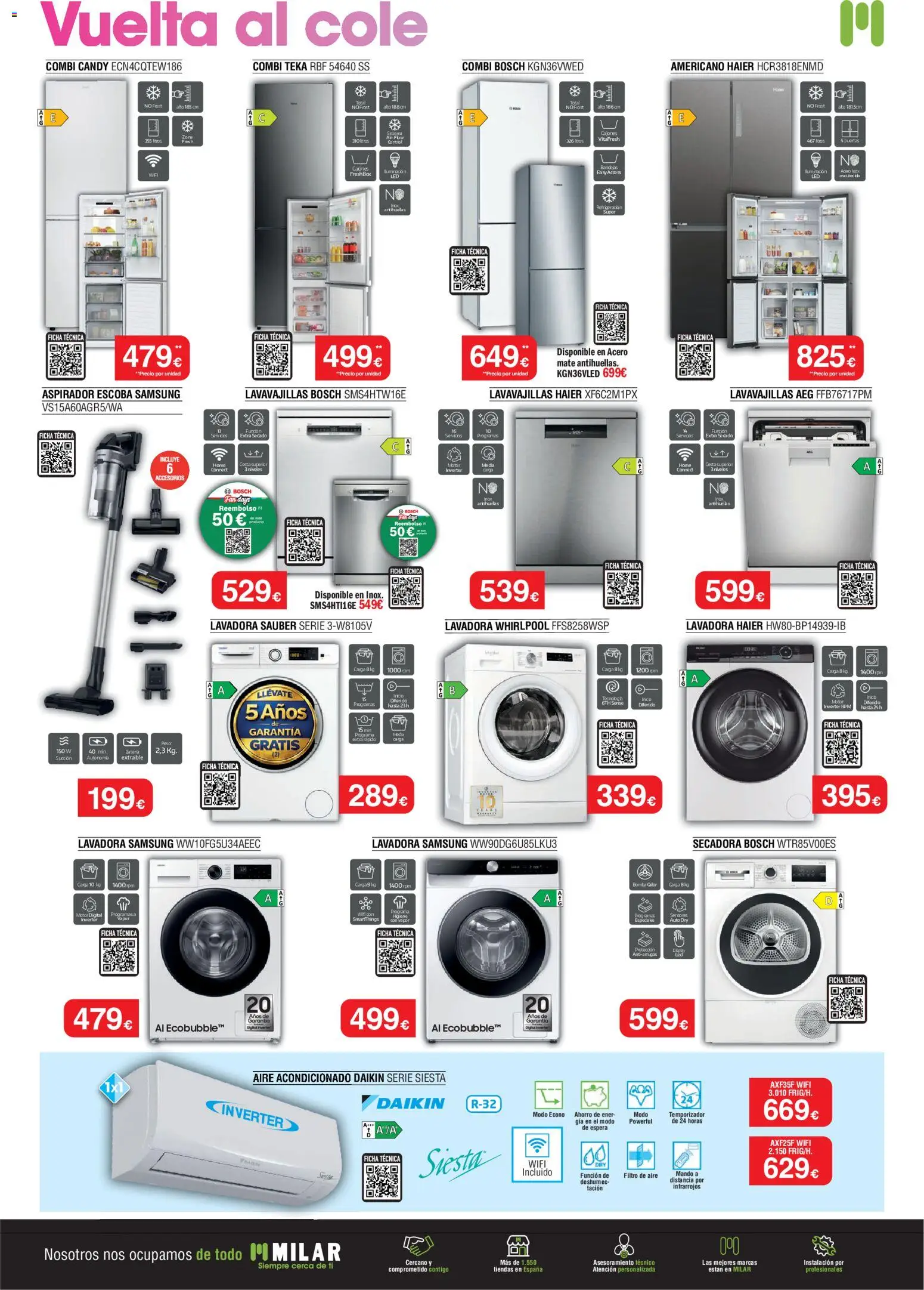 Milar folleto │ válido desde el 01/09/2026 | Página: 2 | Productos: Masa, Combi, Aire acondicionado, Puertas