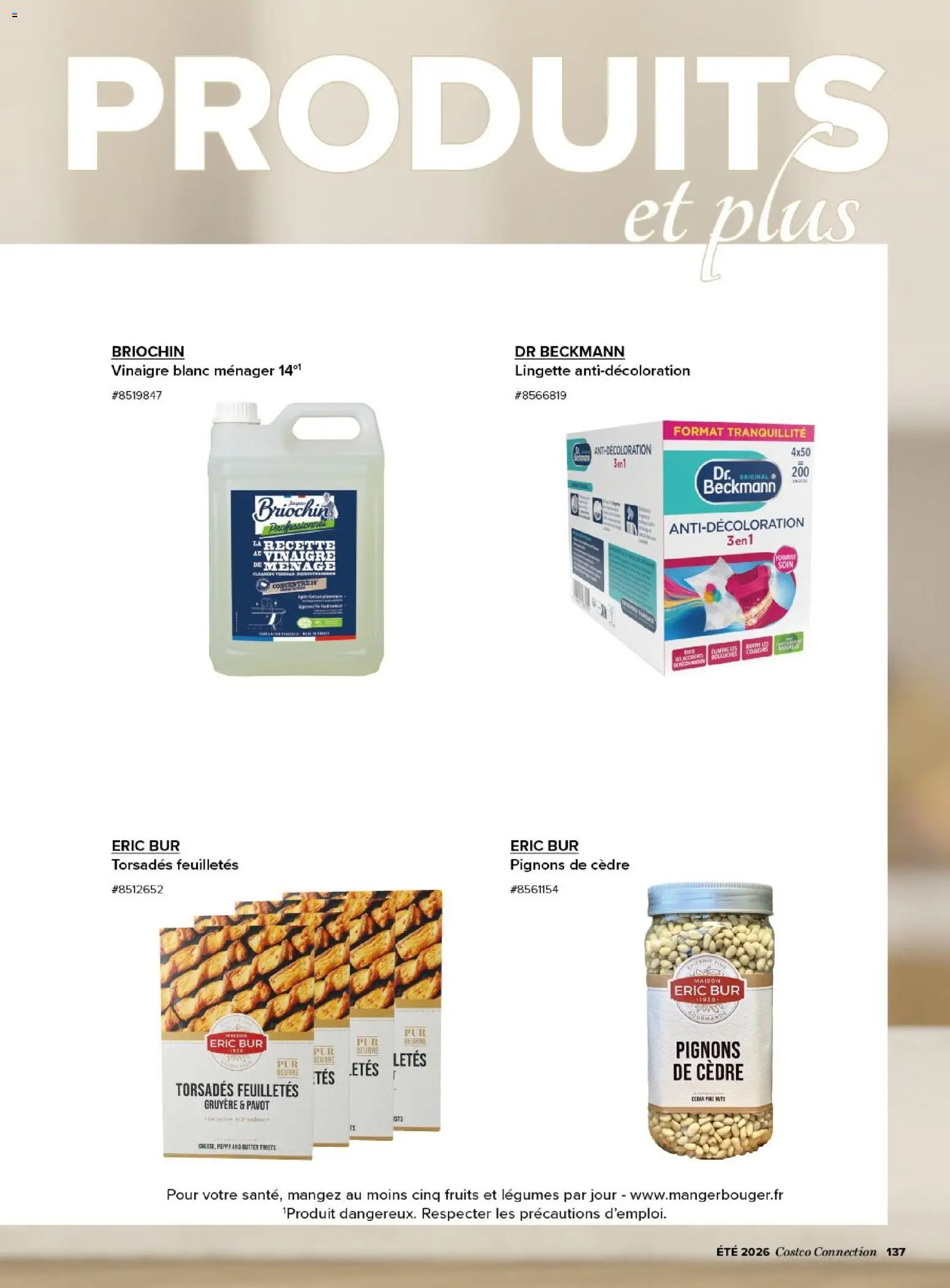 {H1} | Page: 137 | Produits: Vinaigre blanc, Beurre, Vinaigre