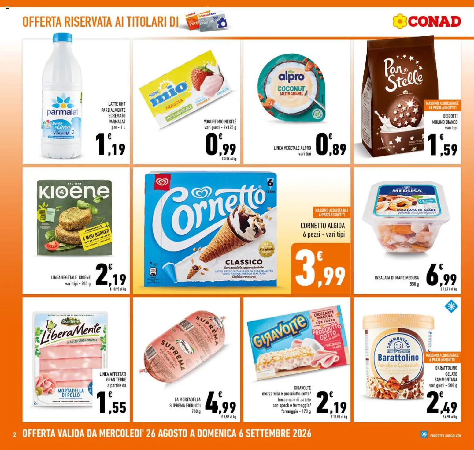 Volantino Conad del 26/08/2026 | Pagina: 2
