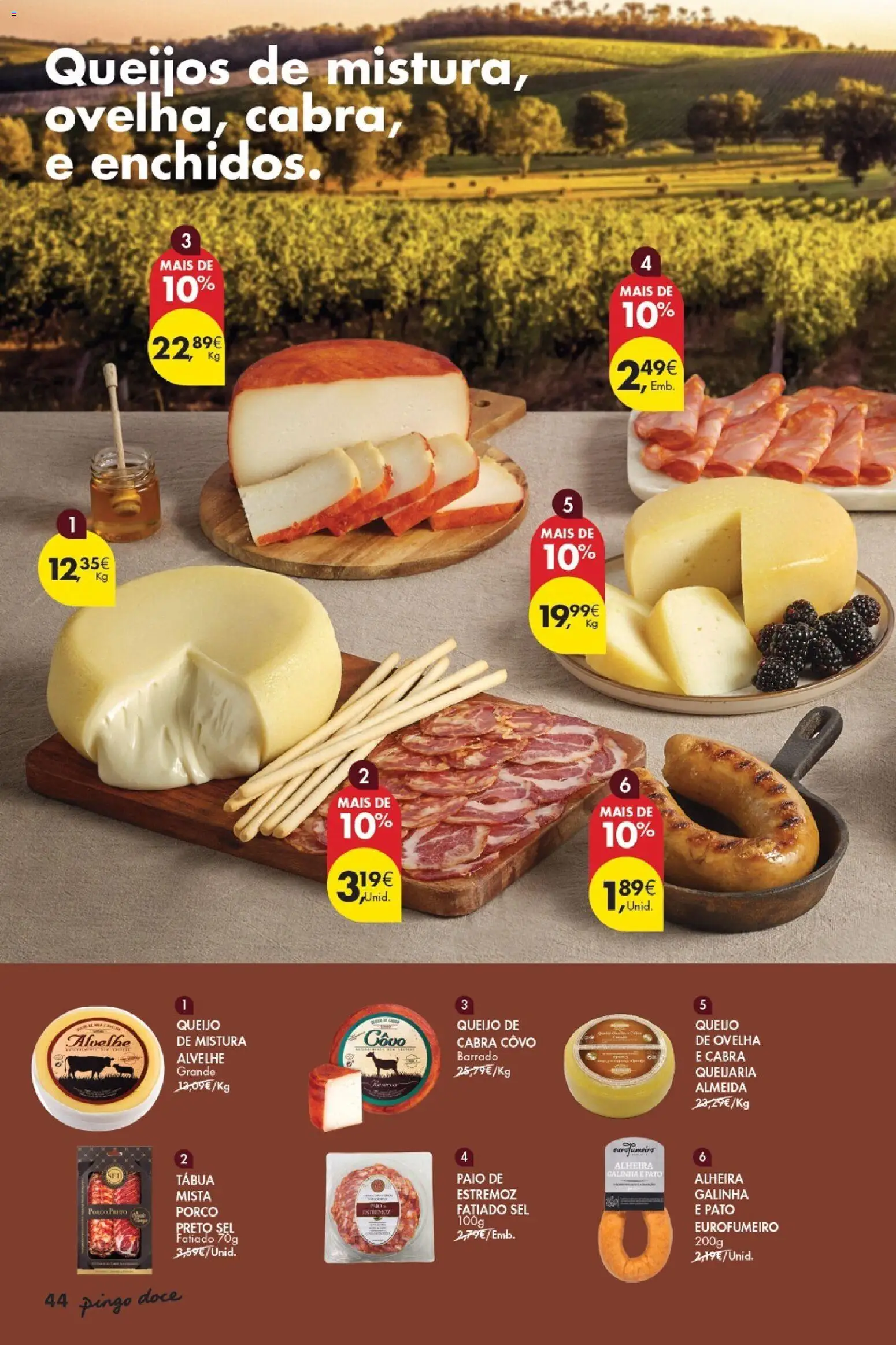 Pingo Doce - Vinhos e Sabores de Portugal Madeira │ válido de 15/09/2026 | Página: 44 | Produtos: Tábua, Pato, Queijo, Alheira