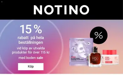 Notino - Förhandsvisning av reklamblad från butik Erbjudanden aktuell från 14/09/2026 | Sida: 1