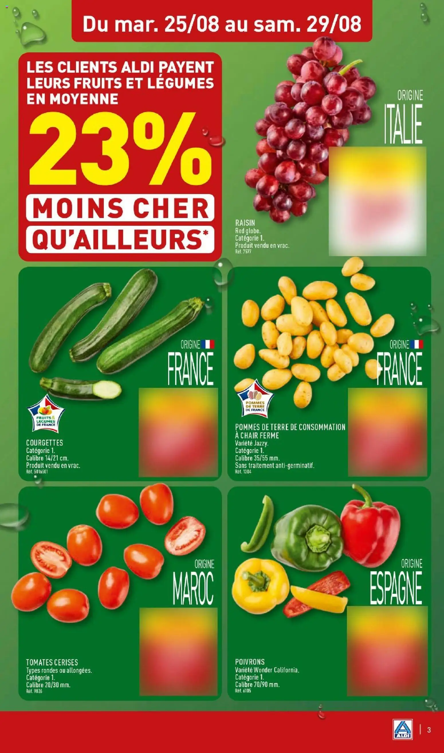 {H1} | Page: 5 | Produits: Cerises, Fruits, Tomates cerises, Pommes de terre