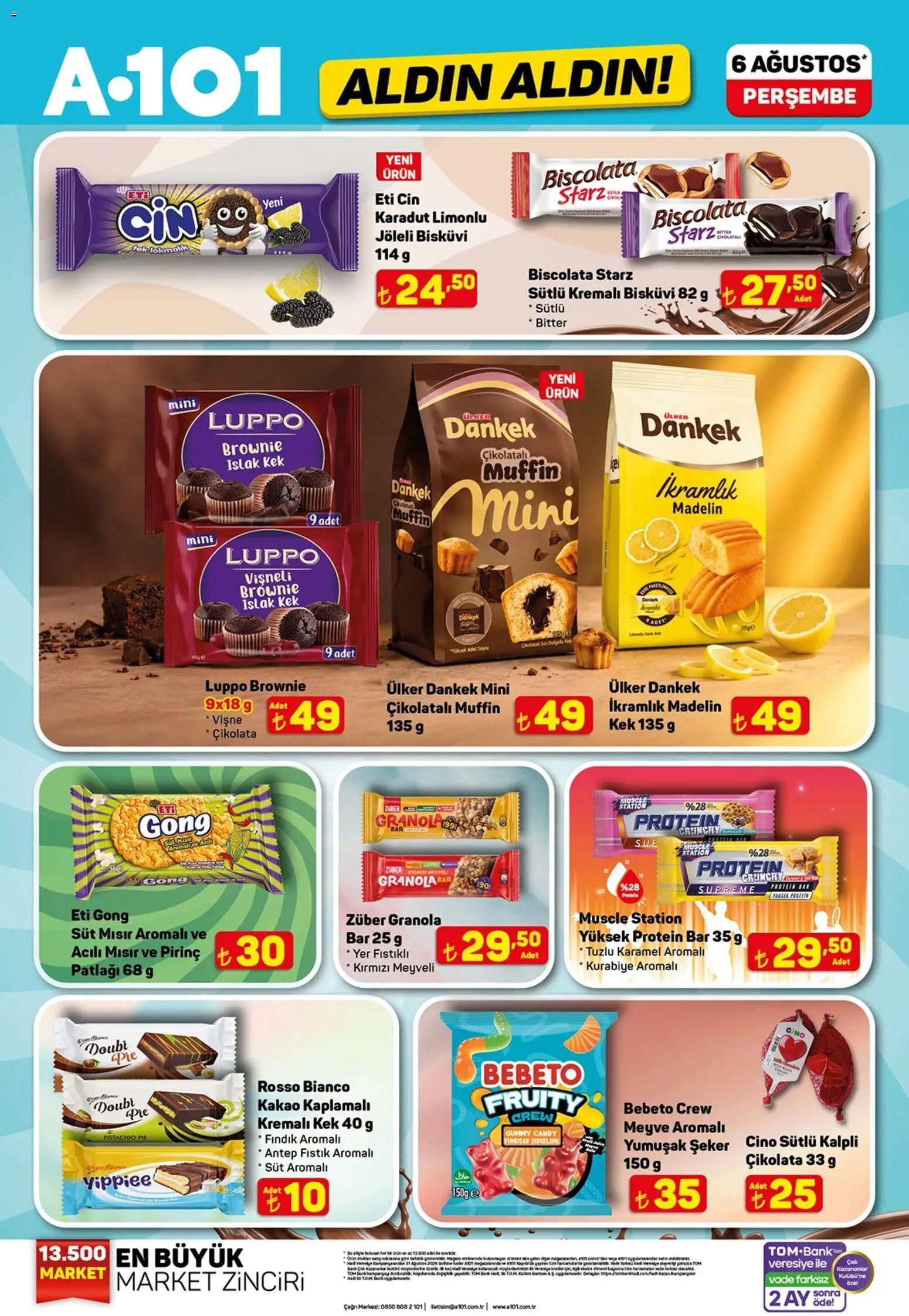 A101 - Katalog Aldın Aldın - 06 Ağustos 2026 tarihinden itibaren geçerlidir | Sayfa: 17 | Ürünler: Pirinç, Şeker, Cin, Mısır