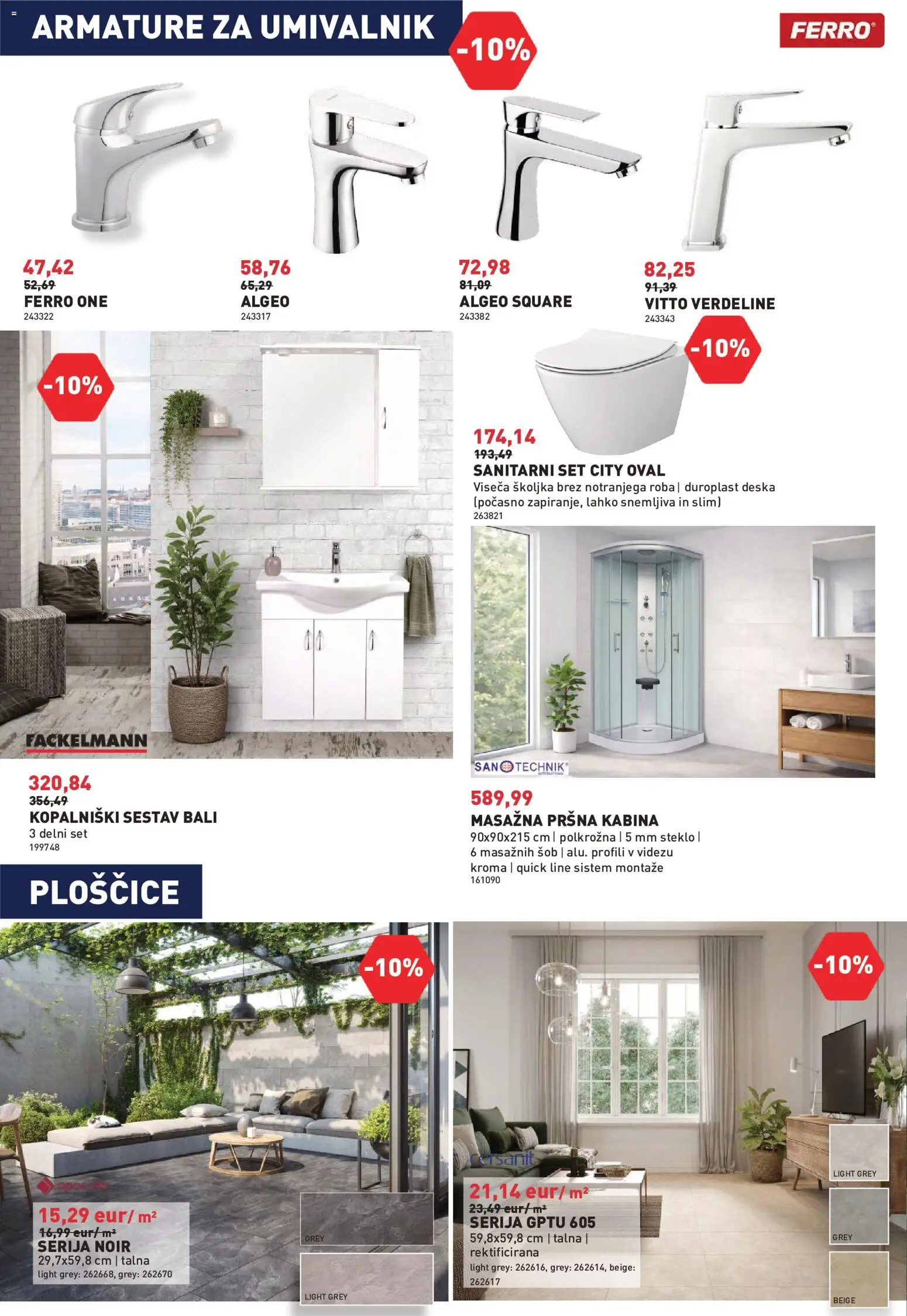 Novi Inpos katalog ponudbe – veljaven od 04.06.2026 | Stran: 20 | Izdelki: Ploščice, Umivalnik