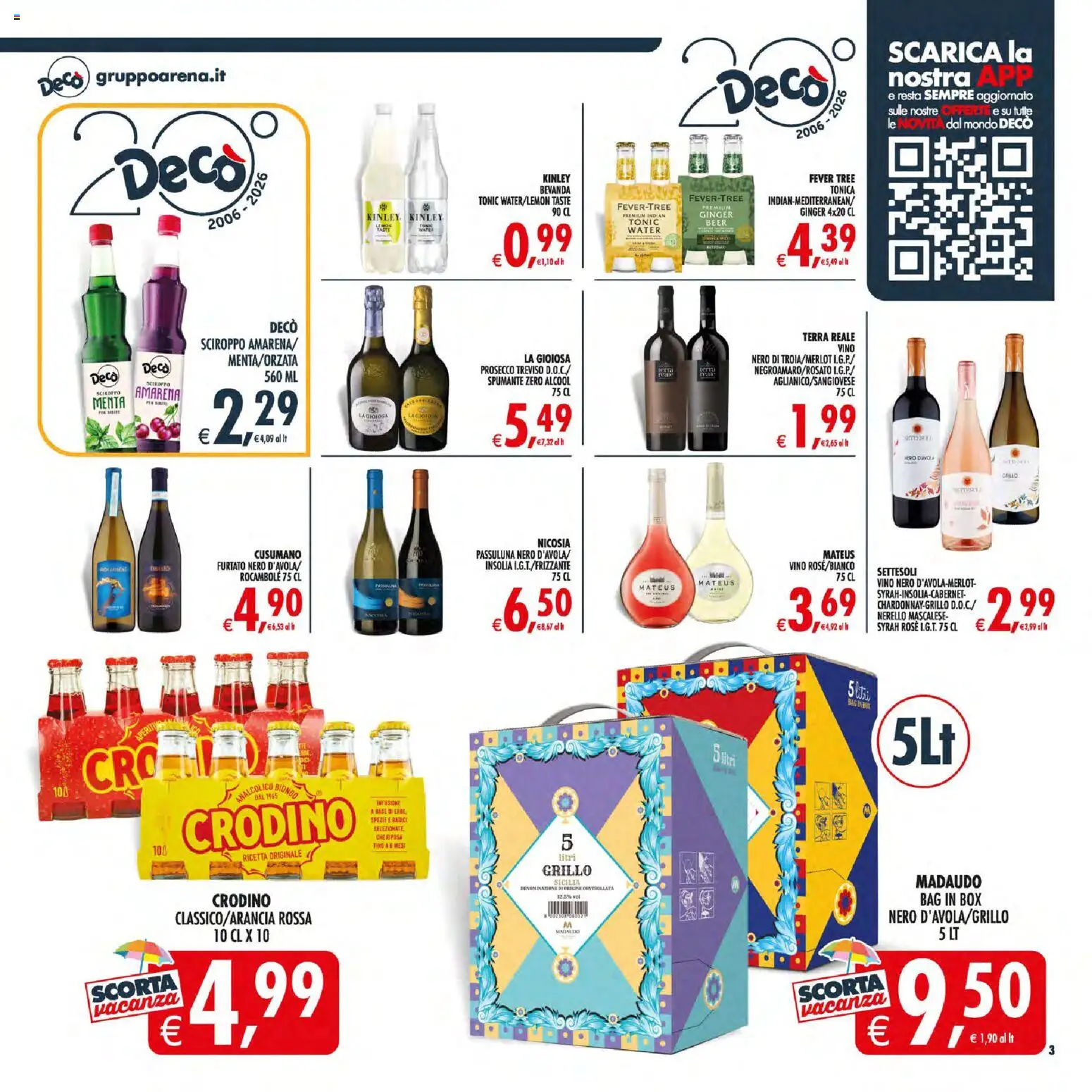 Volantino Decò del 21/07/2026 | Pagina: 3 | Prodotti: Vino, Infusione, Amarena, Terra