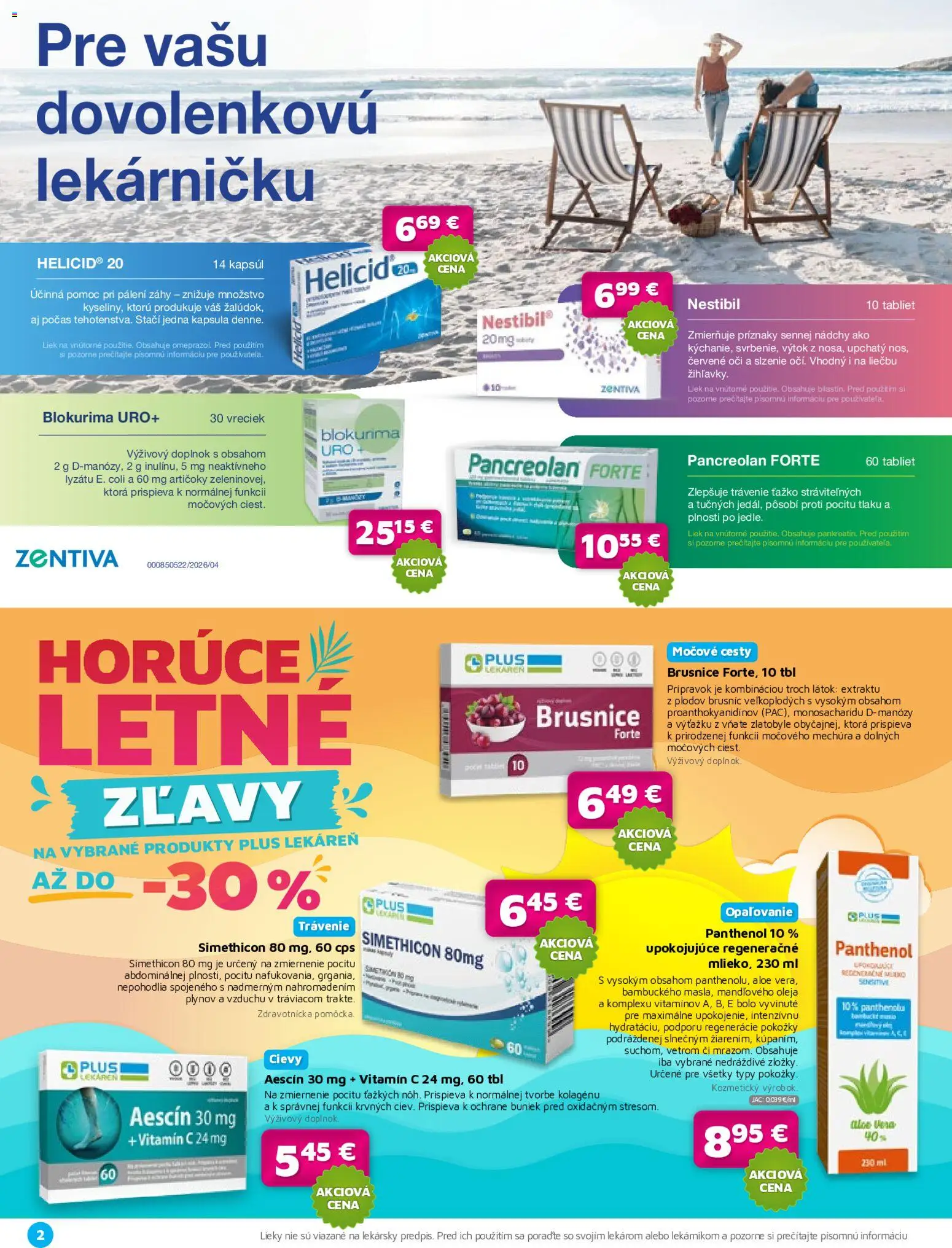 Nové Plus lekáreň akcie – leták je platný od 01.07.2026 | Strana: 2
