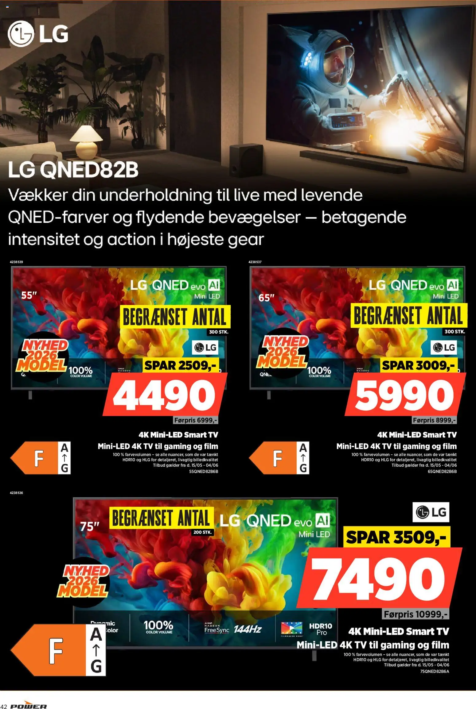 Power tilbudsavis – gyldig fra 22.05.2026 | Side: 42 | Produkter: Smart TV, TV, Søm