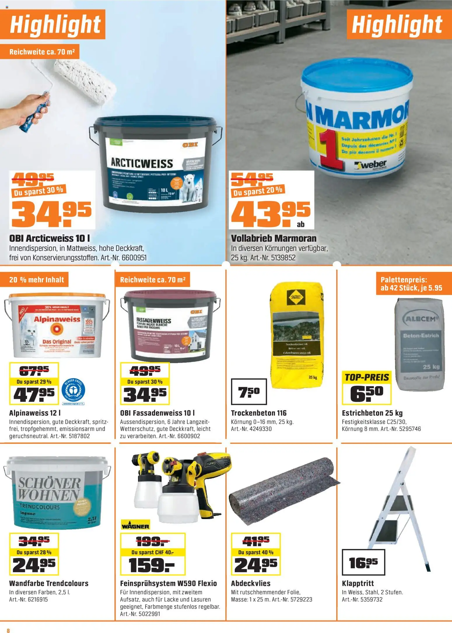 OBI - UNSERE SUPERDEALS! – gültig ab 01.09.2026 | Seite: 8