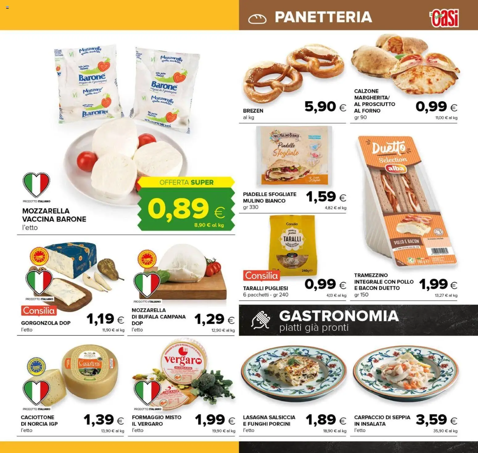Volantino Oasi del 24/09/2026 | Pagina: 9 | Prodotti: Carpaccio, Prosciutto, Salsiccia, Funghi